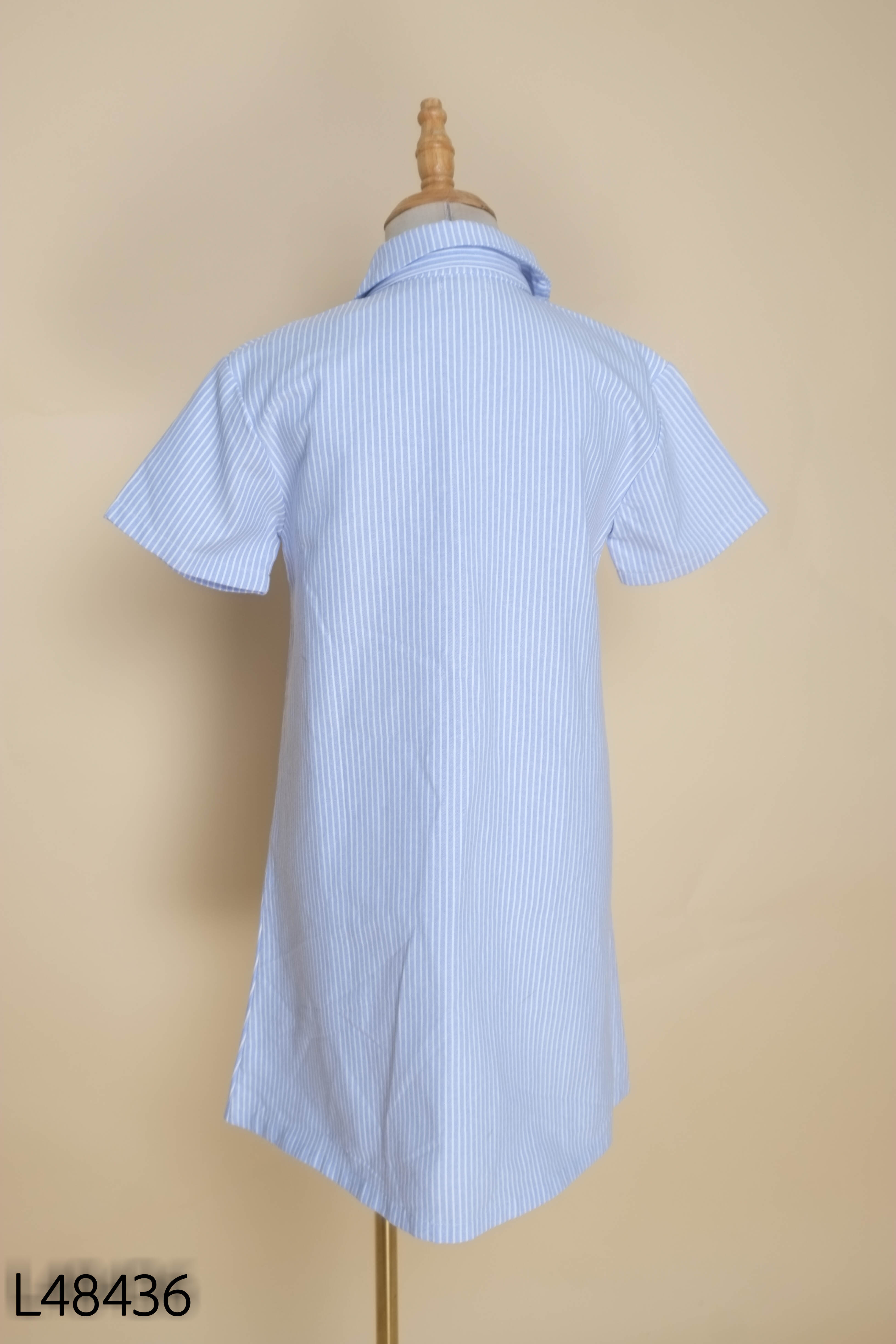 Váy sơ mi CHIC SHIFT xanh kẻ