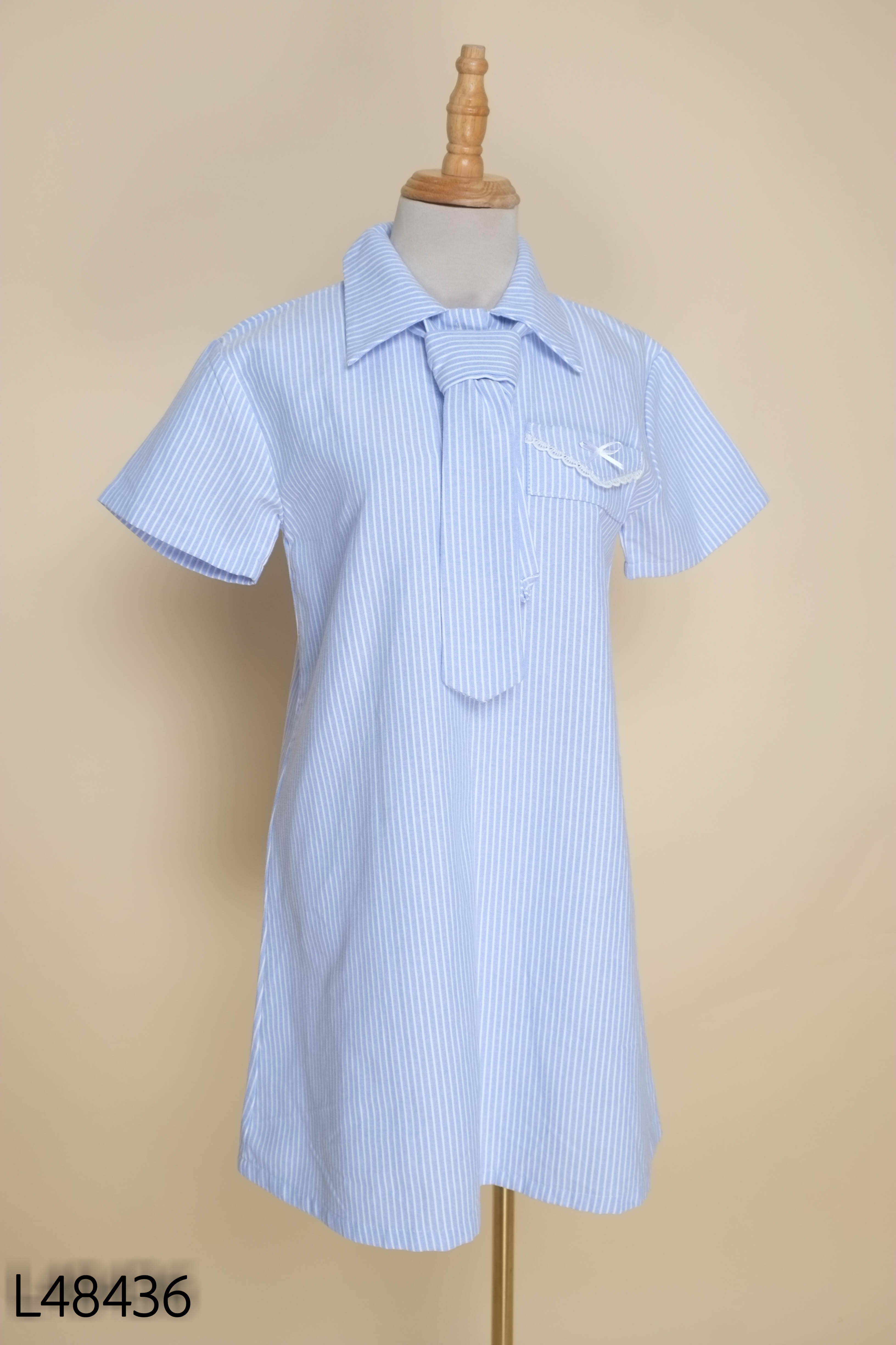 Váy sơ mi CHIC SHIFT xanh kẻ