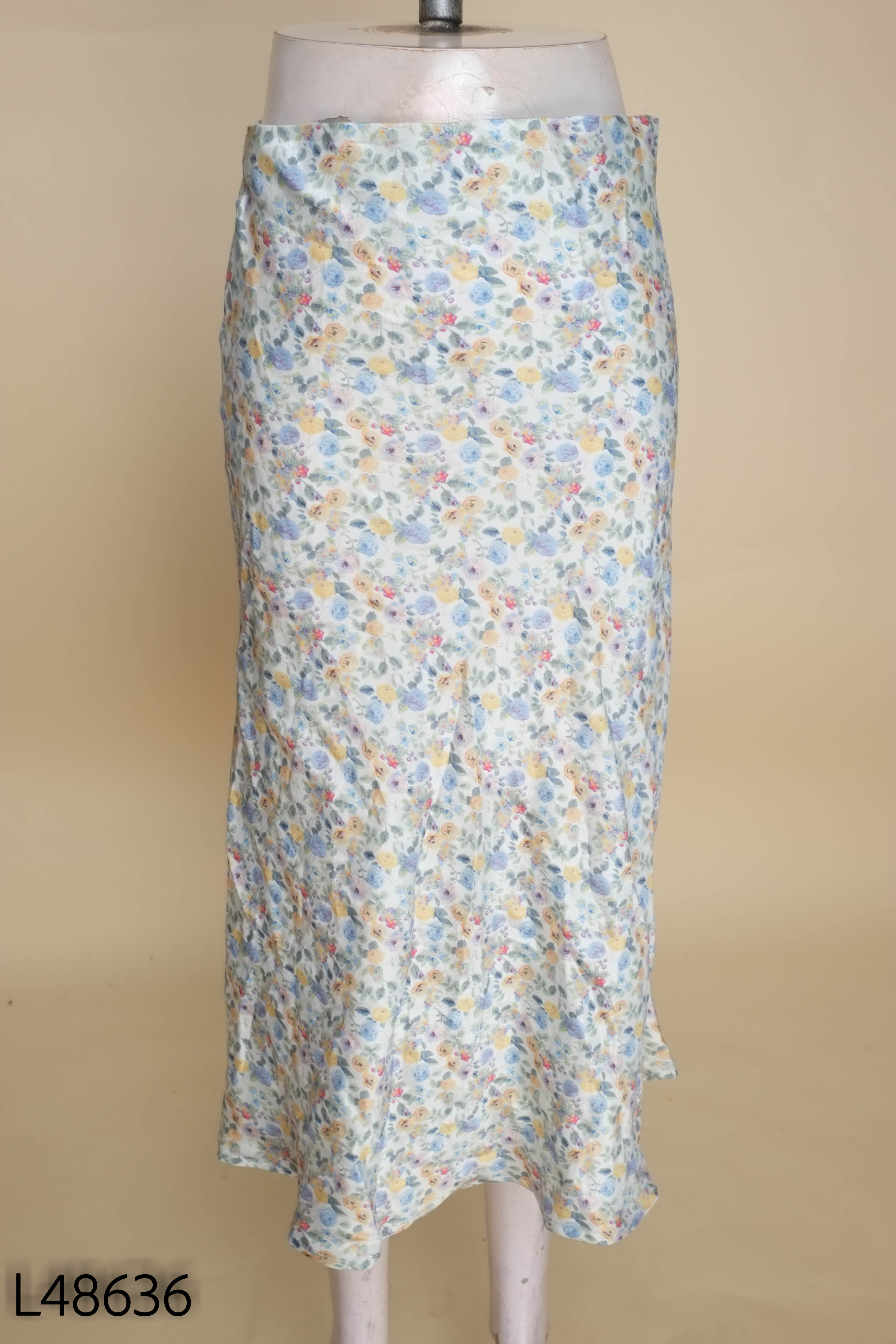 Chân váy xanh hoa ZARA(xuất)
