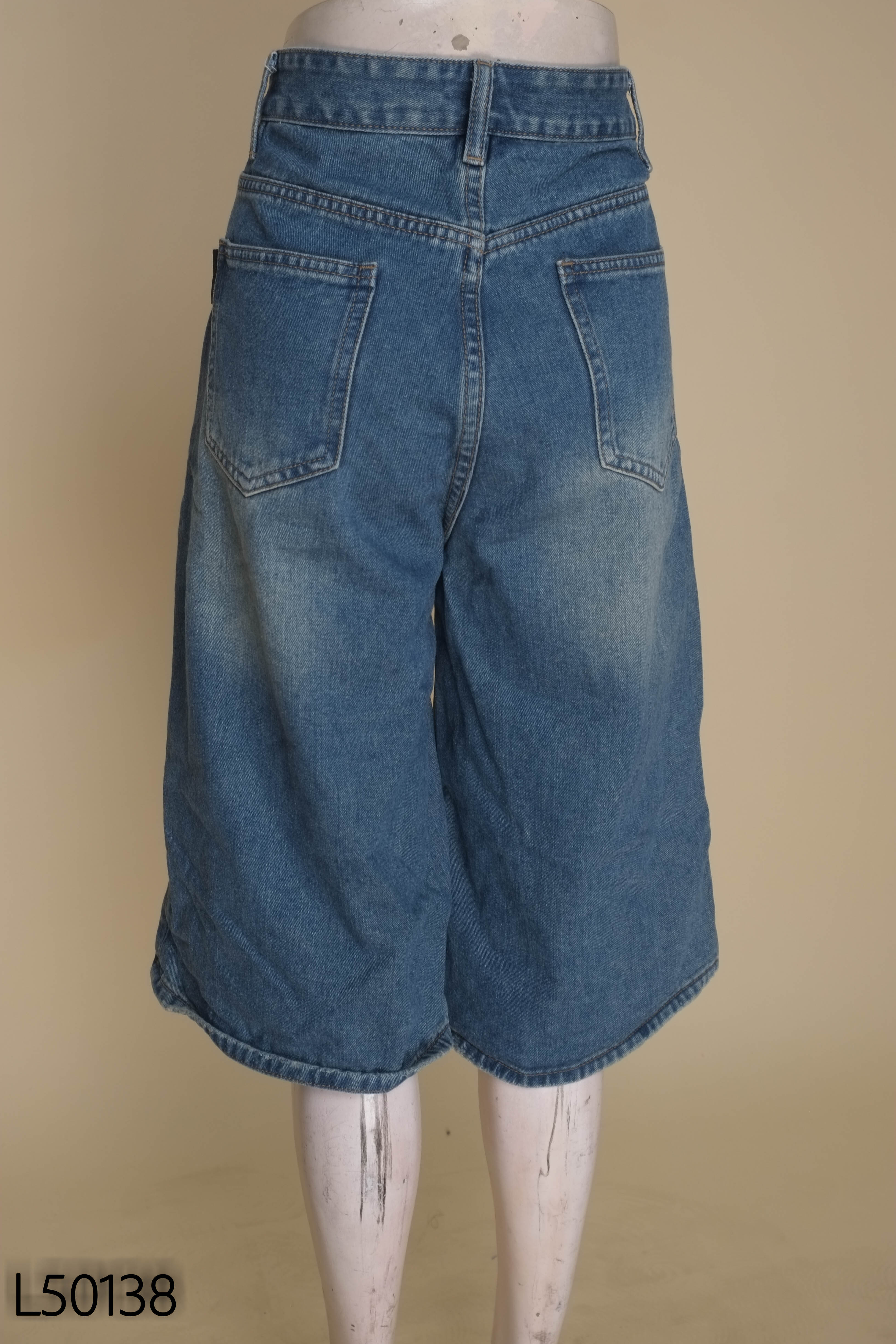 Quần culottes jeans xanh GODMOTHER