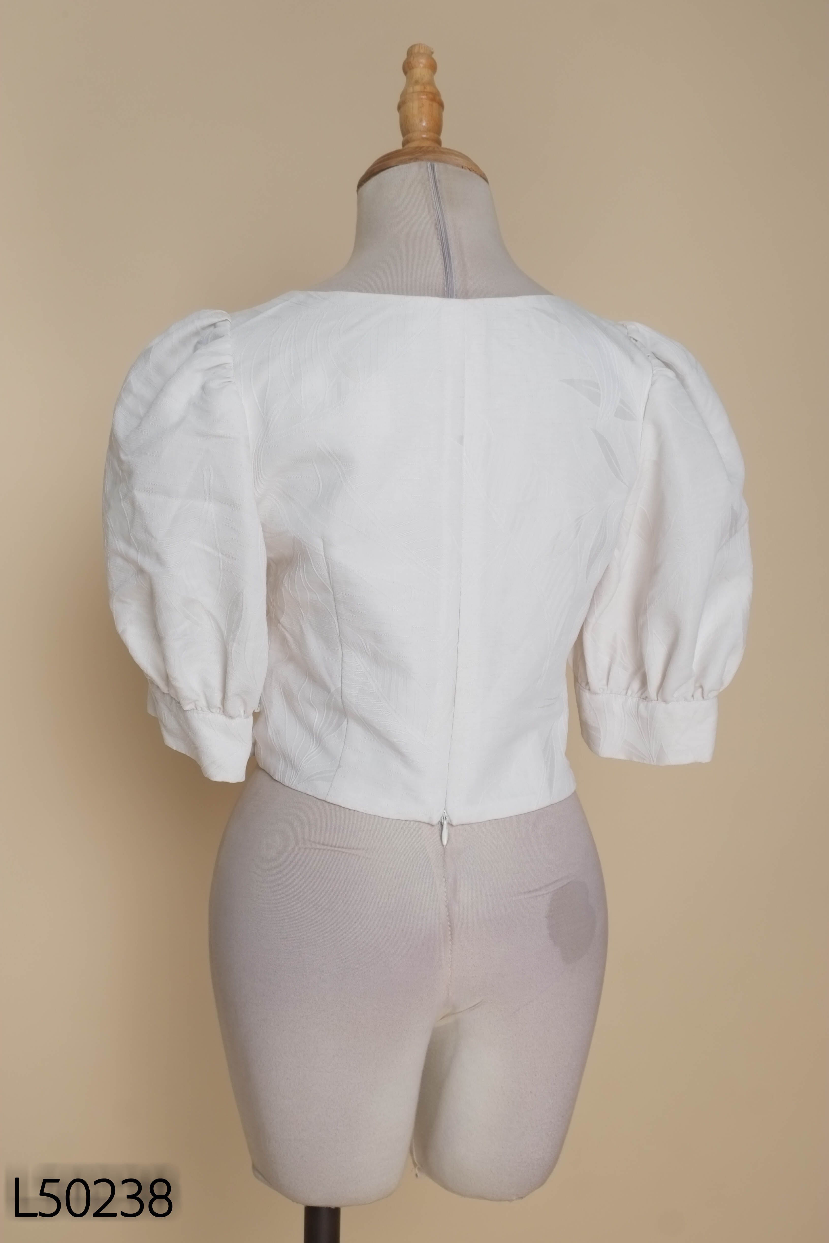 Áo croptop be D.CHIC phối nhún