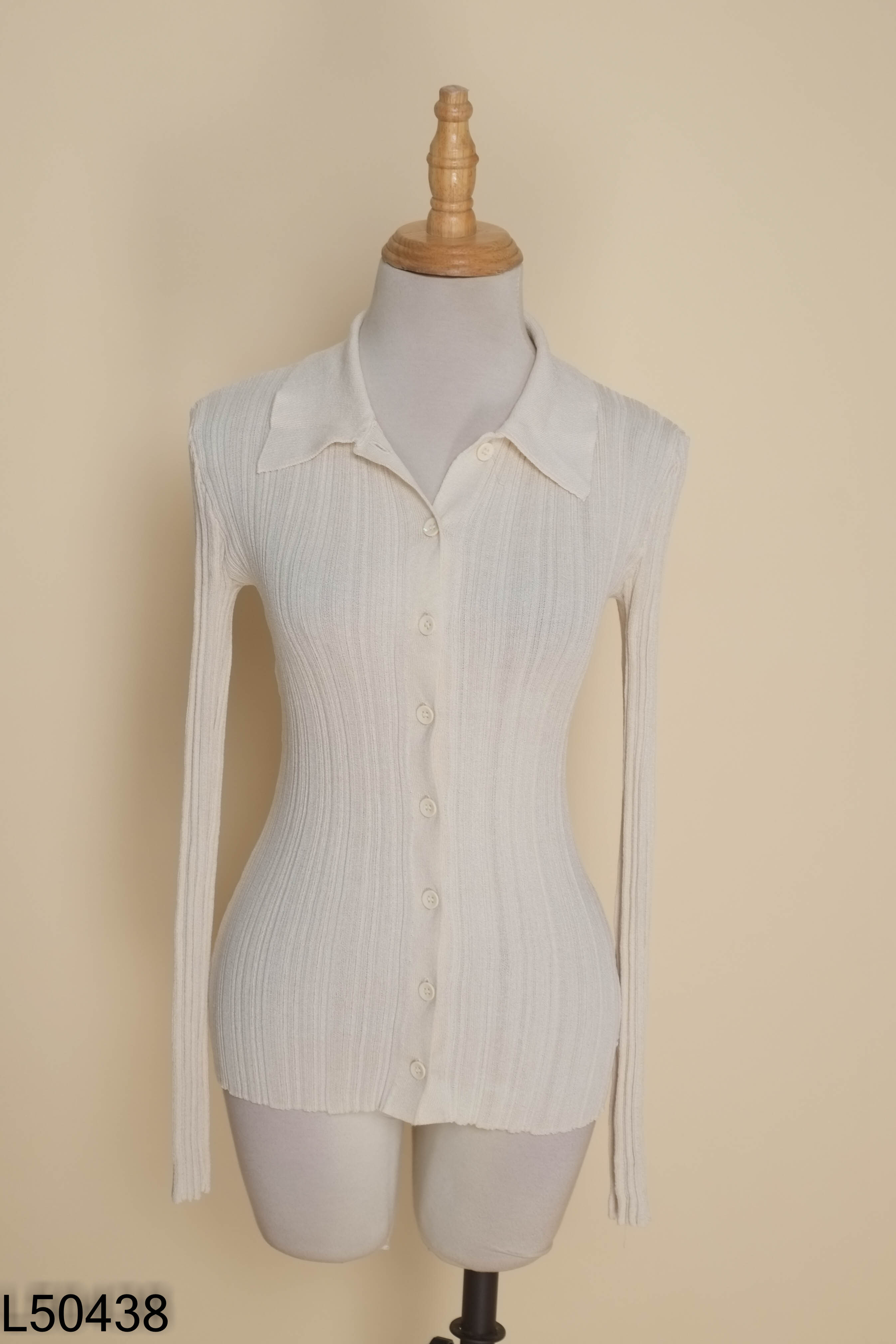 Áo len cardigan be phối cổ bẻ