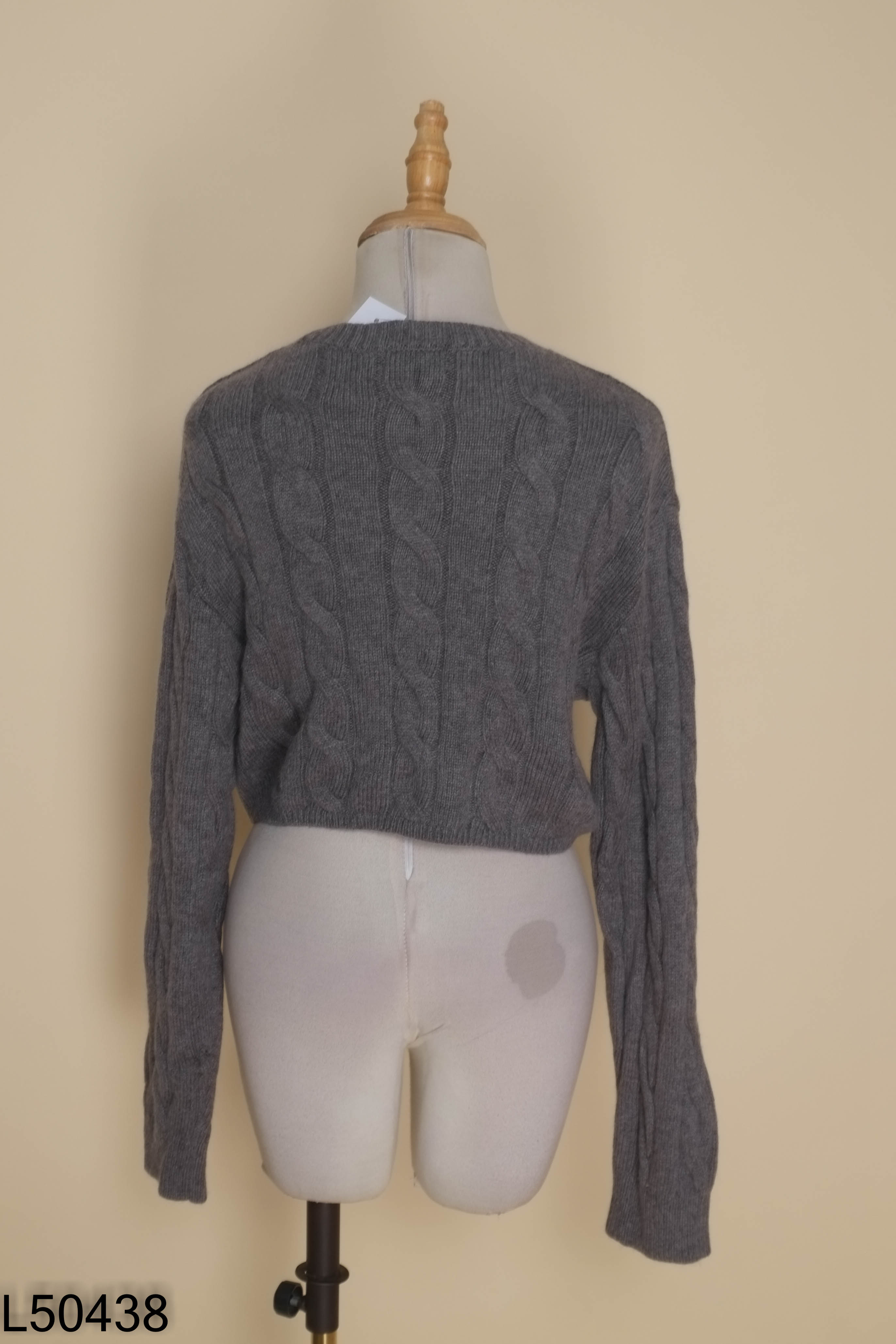 Áo len xám MUSINSA STANDARD croptop