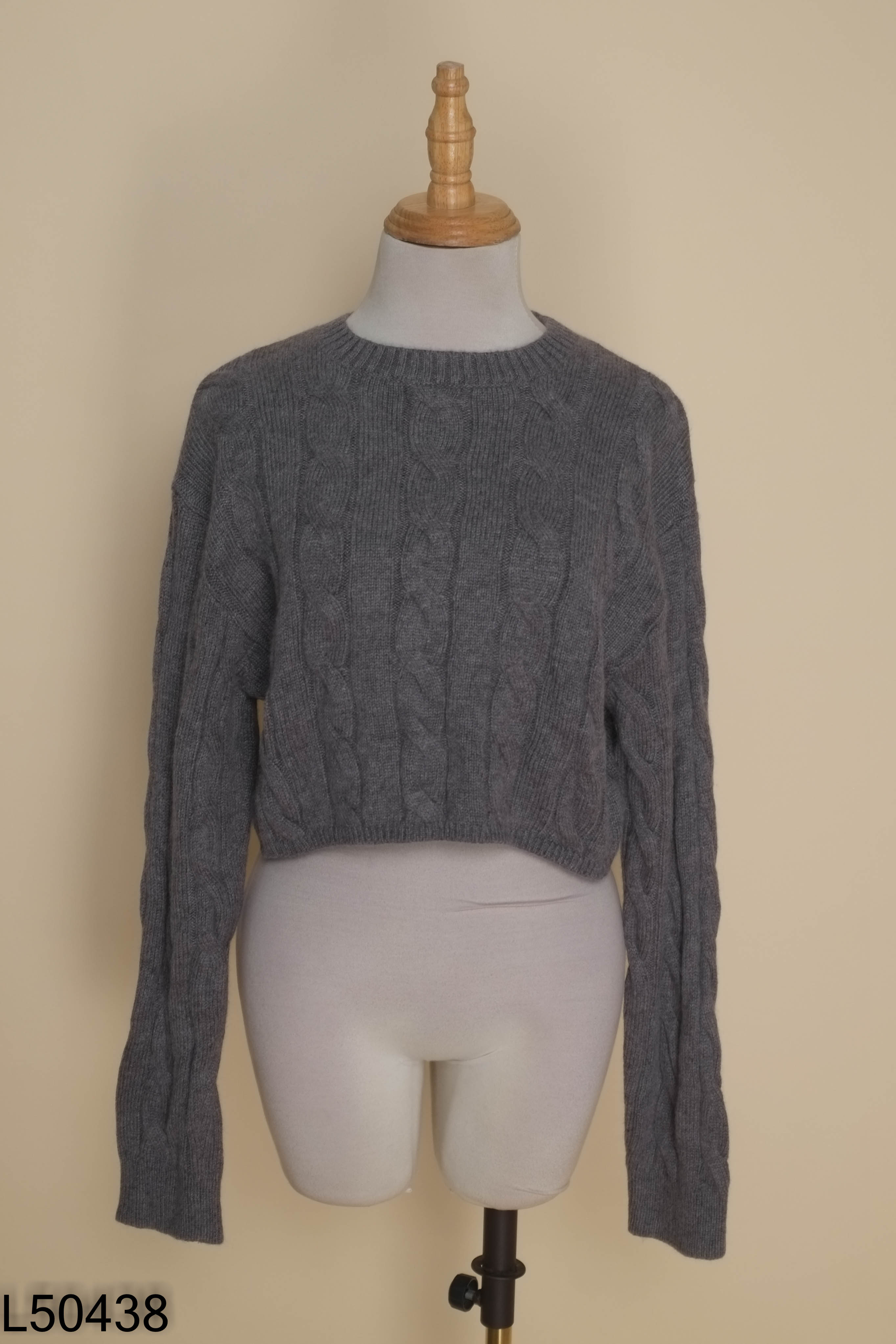 Áo len xám MUSINSA STANDARD croptop