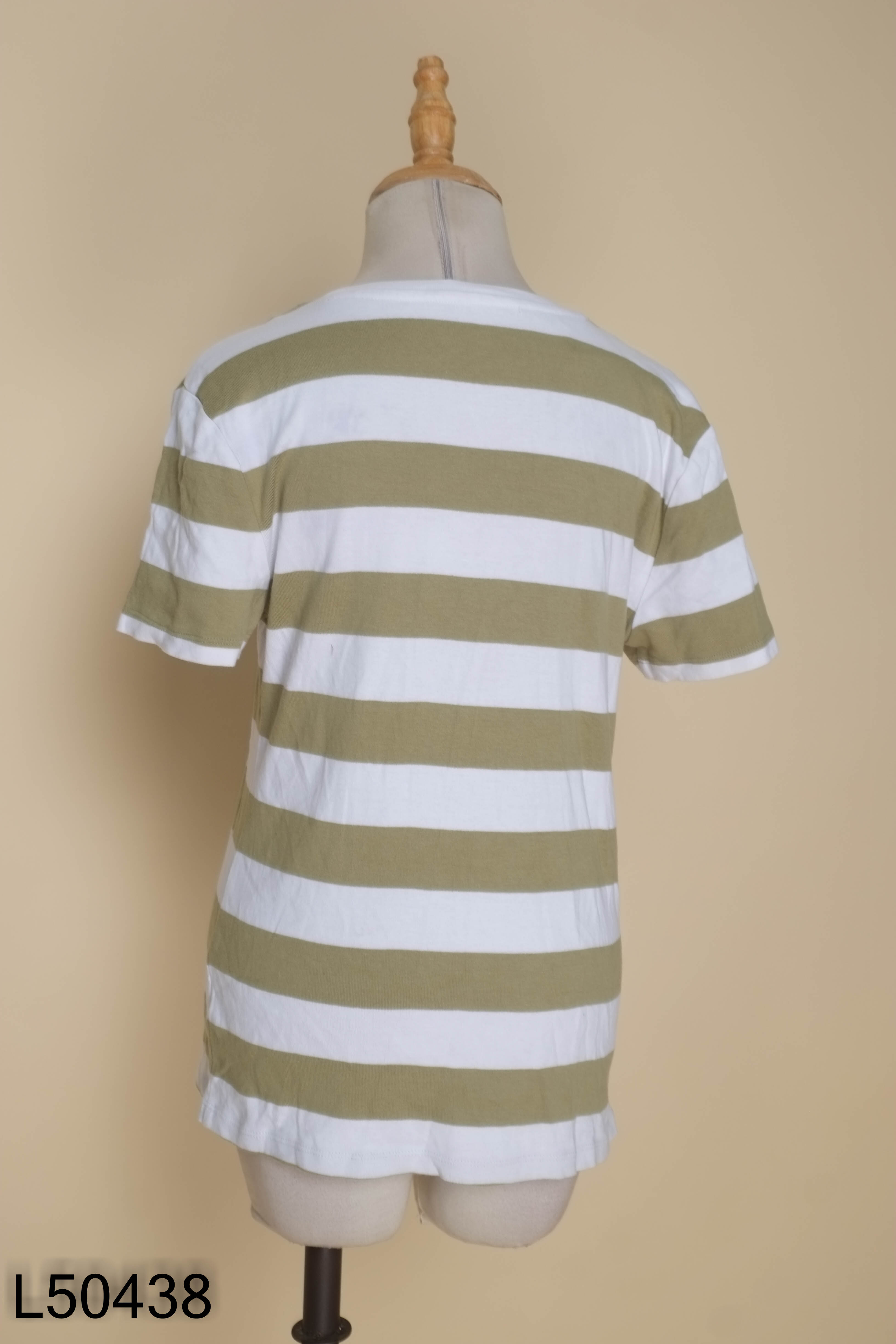 Áo thun xanh TOMMY HILFIGER kẻ trắng