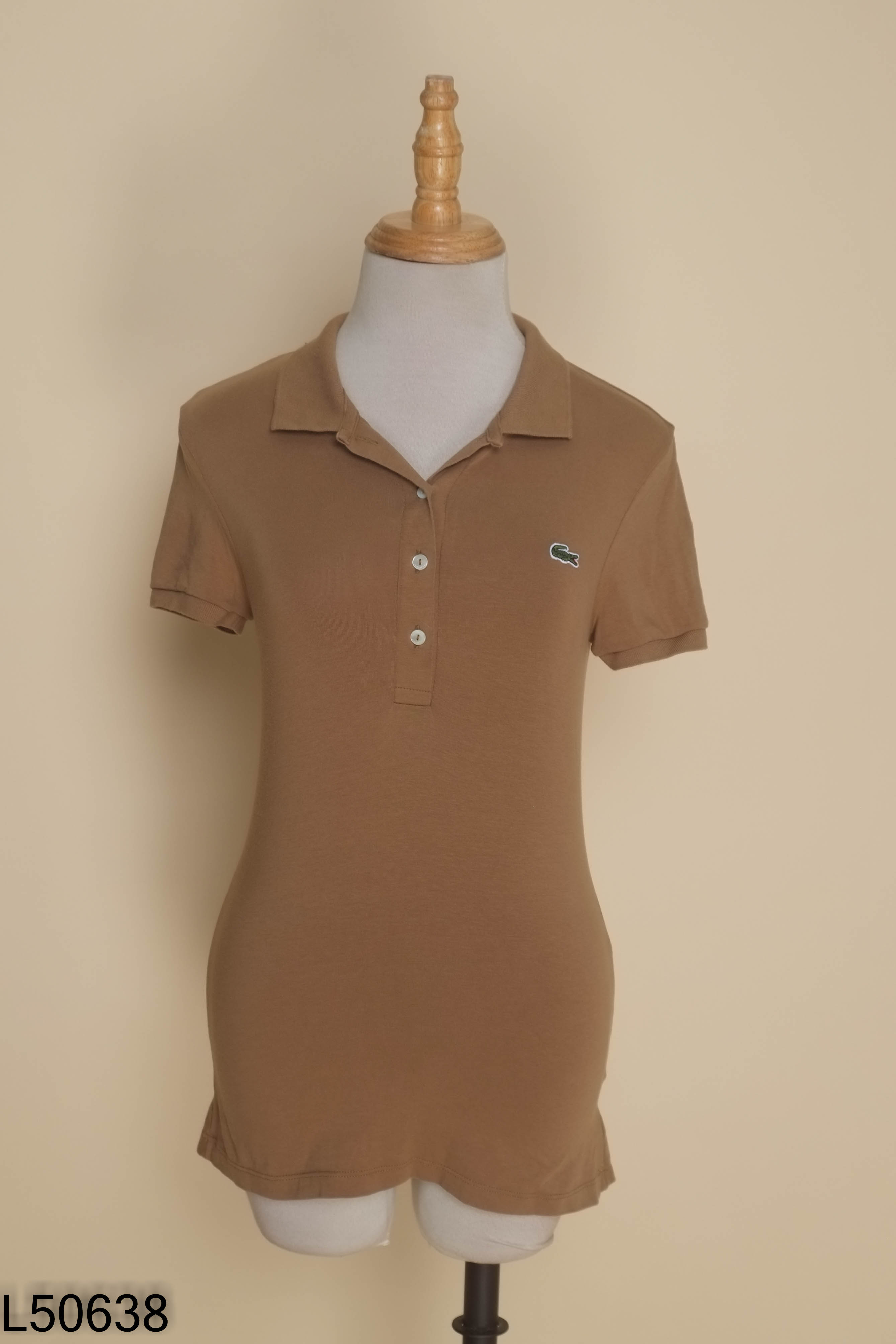 Áo polo LACOSTE nâu
