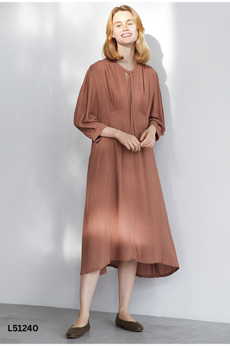 Váy đũi hồng UNIQLO