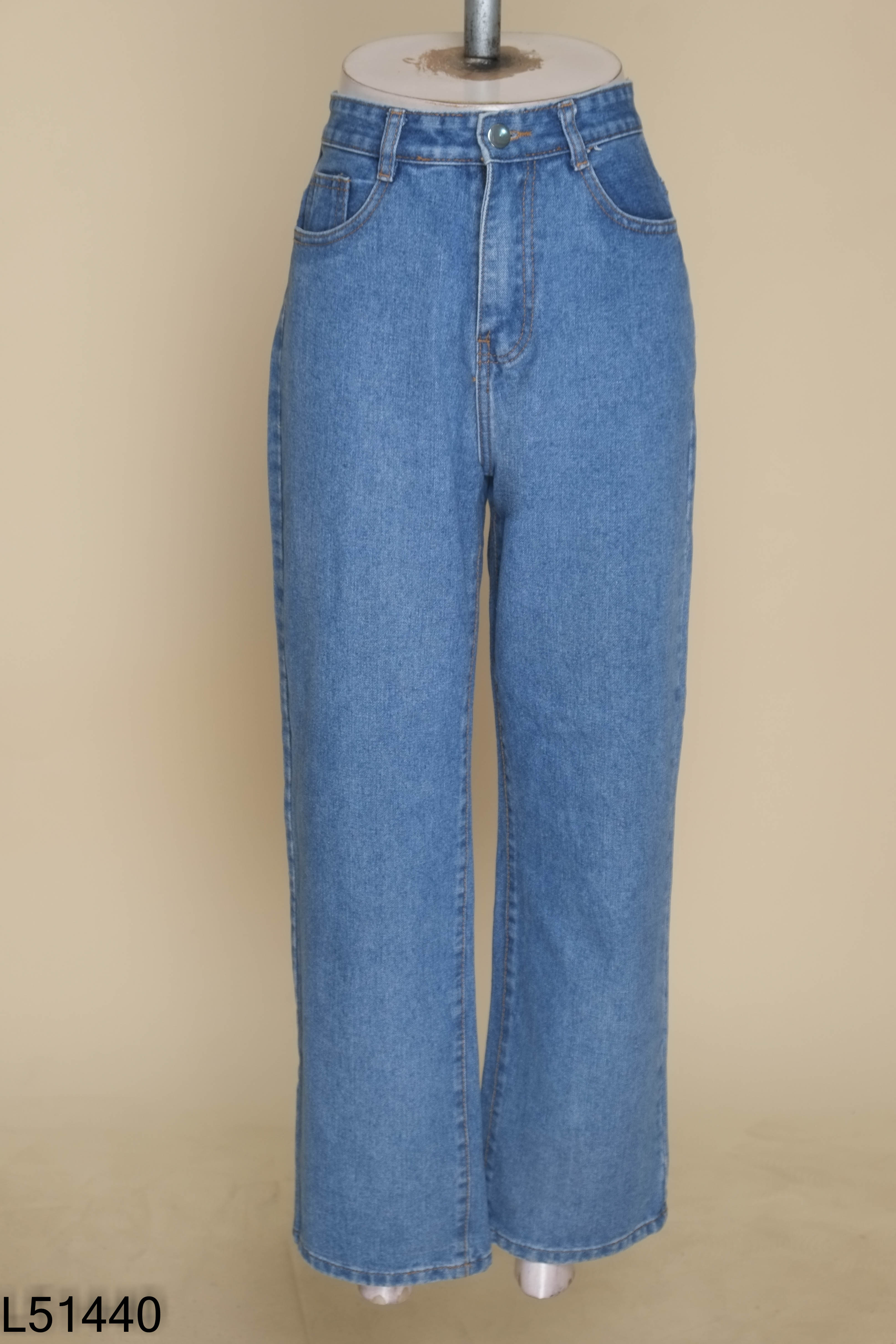 Quần ADO JEANS xanh suông