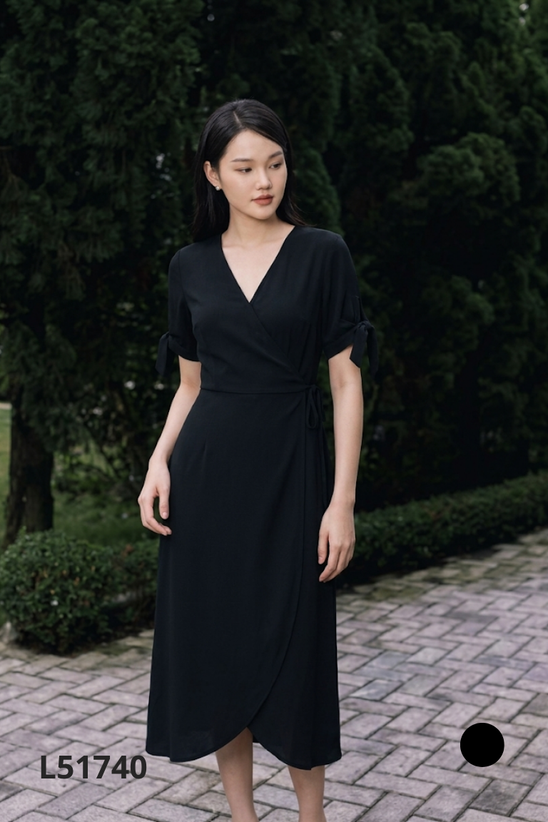 Váy choàng FLEUR đen