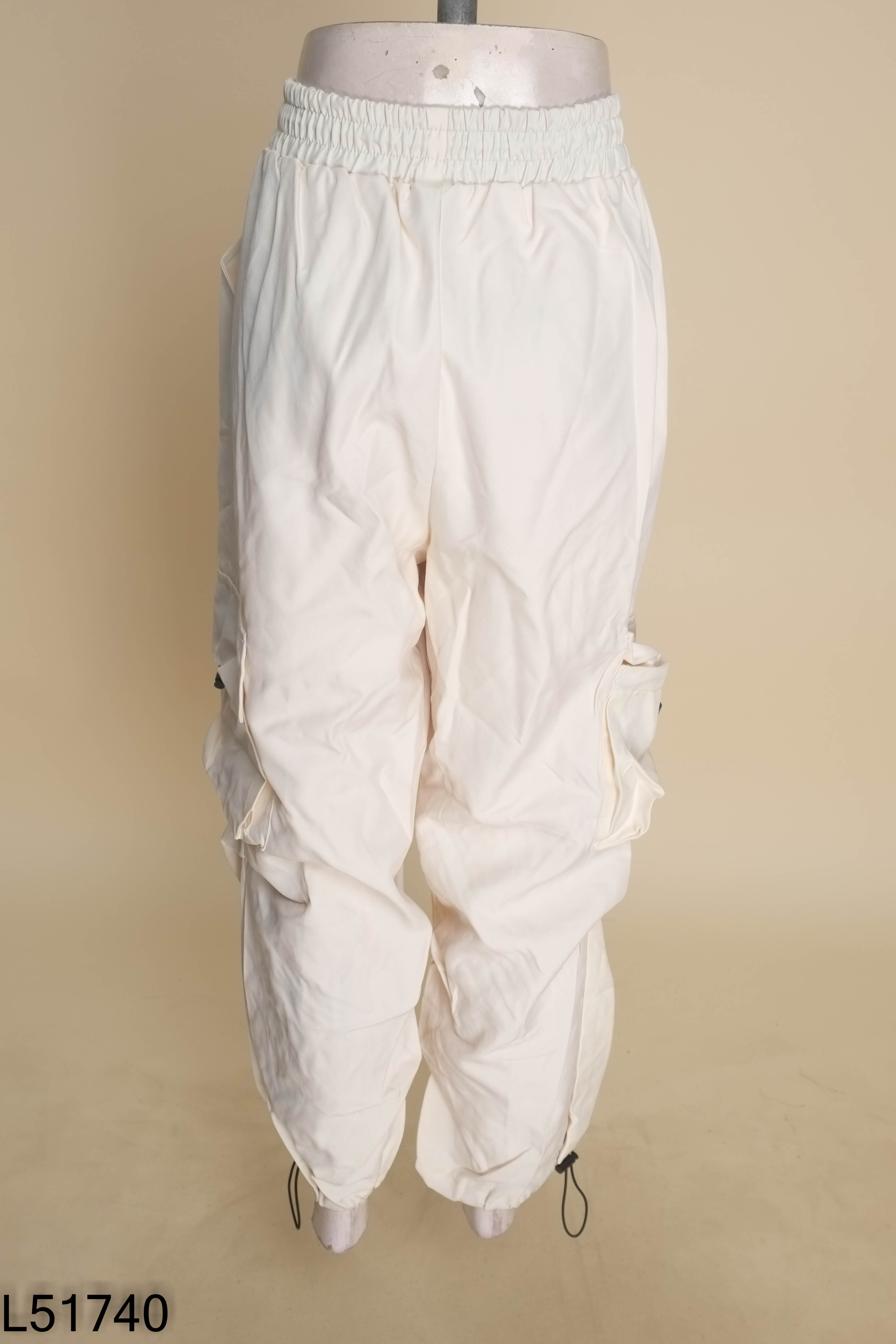 Quần dài kaki be chun gấu