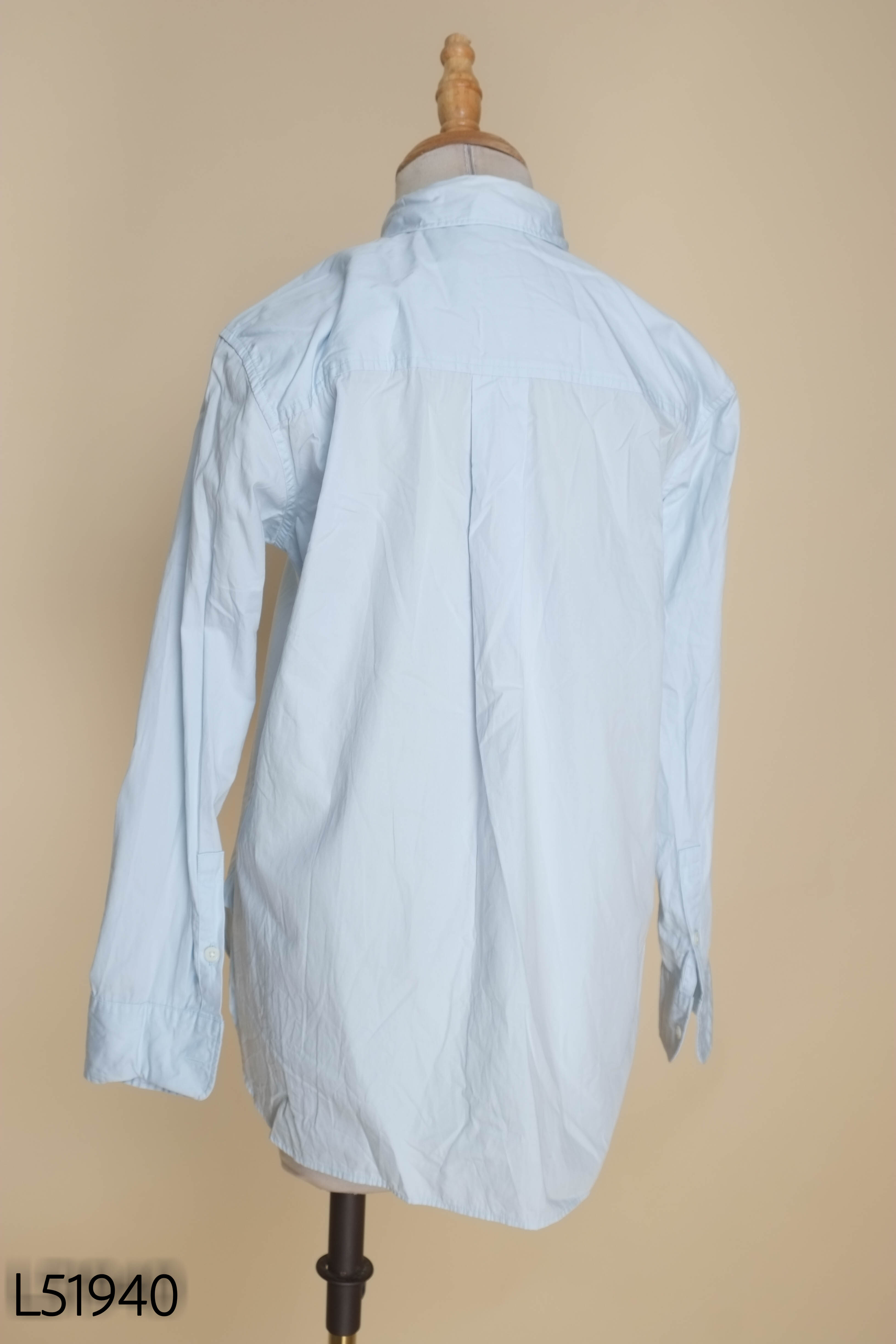 Áo sơ mi UNIQLO xanh trơn