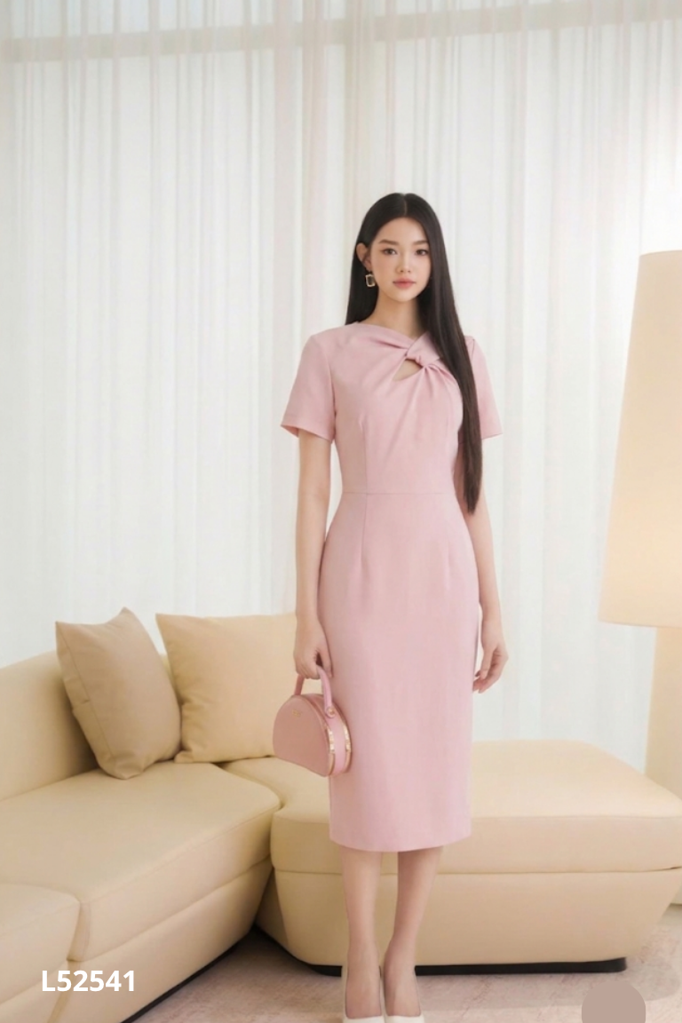 Váy ELISE hồng đào