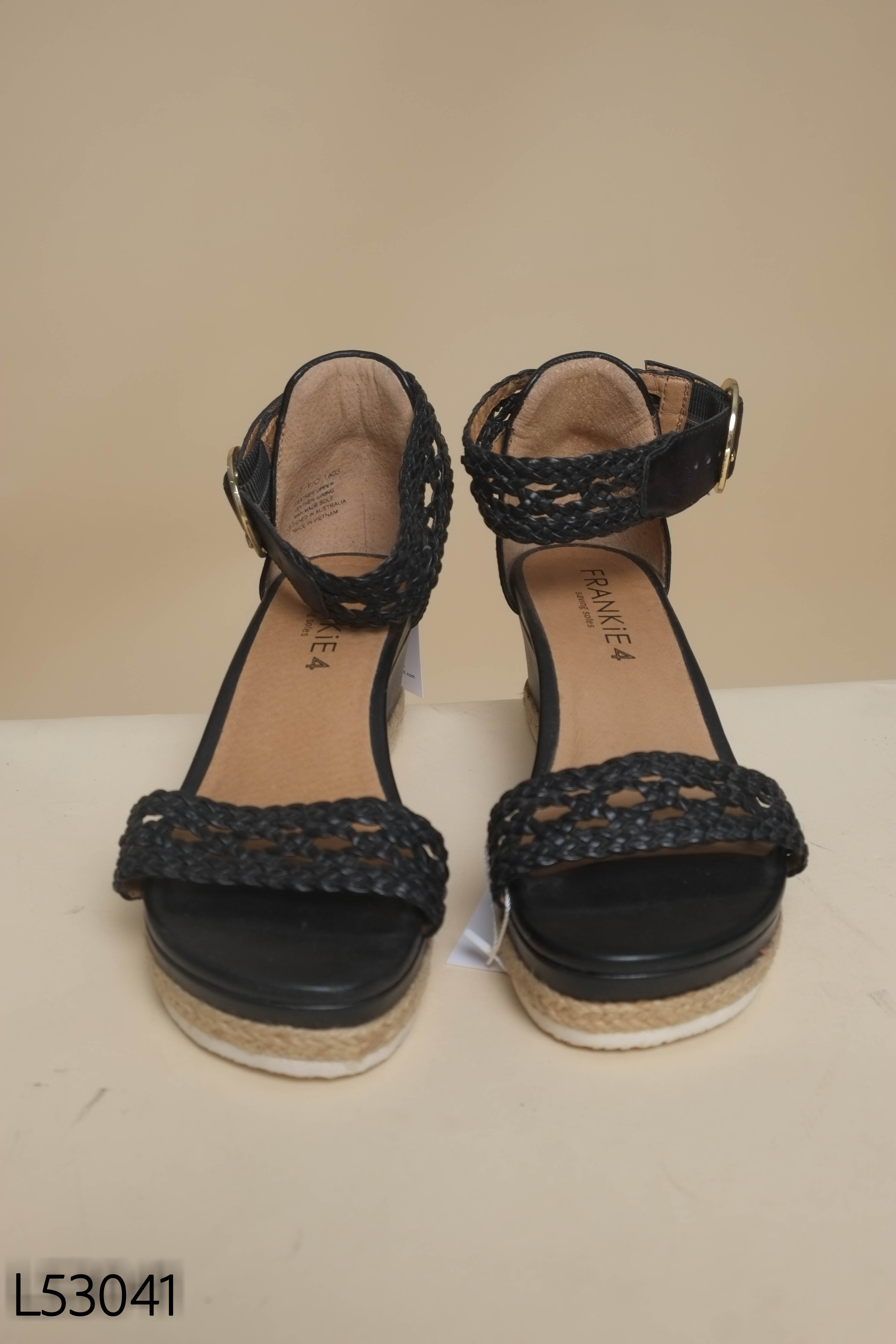 NEW FRANKIE sandal cói đen