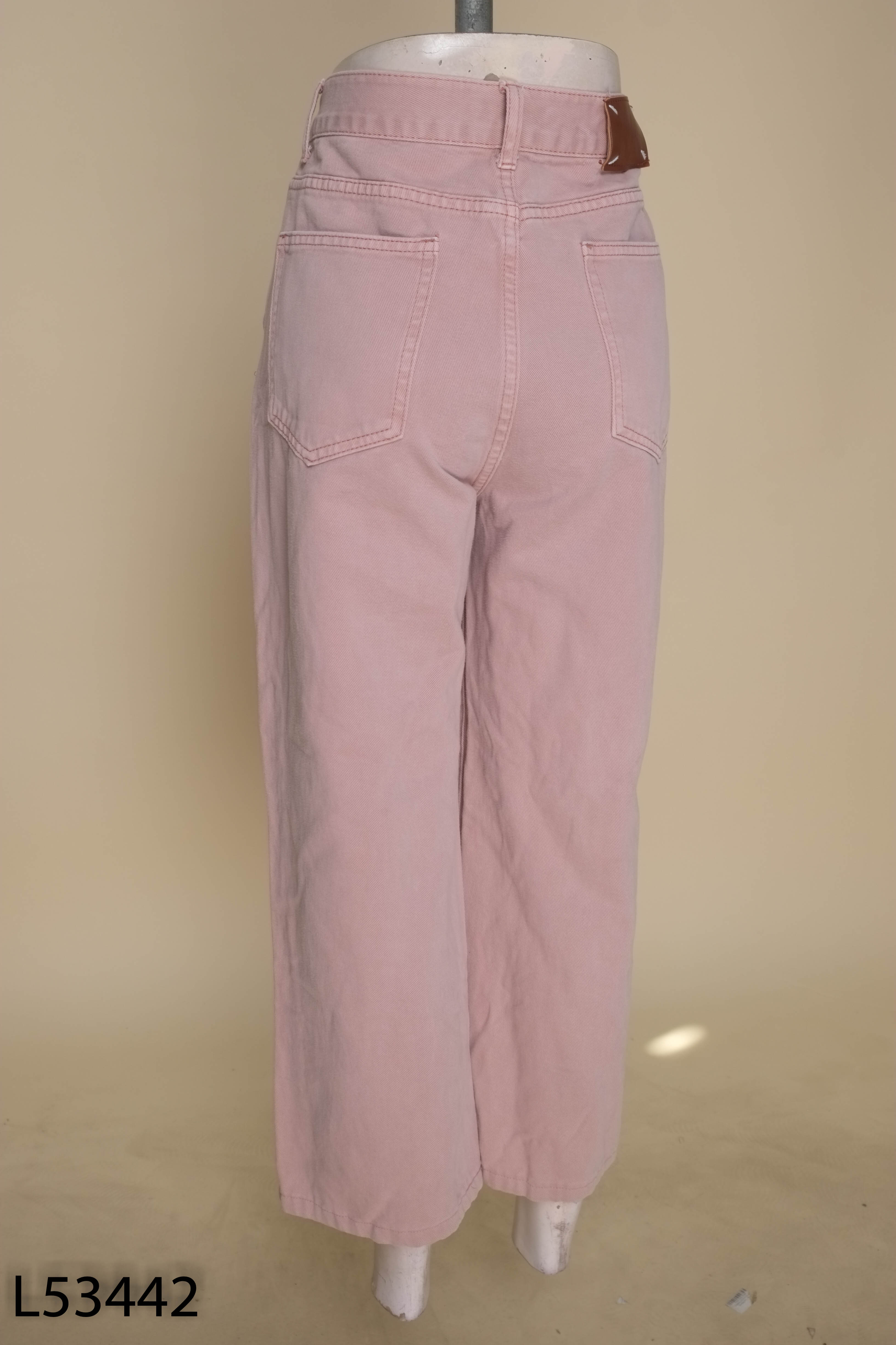Quần jeans ROJO&BANA hồng suông