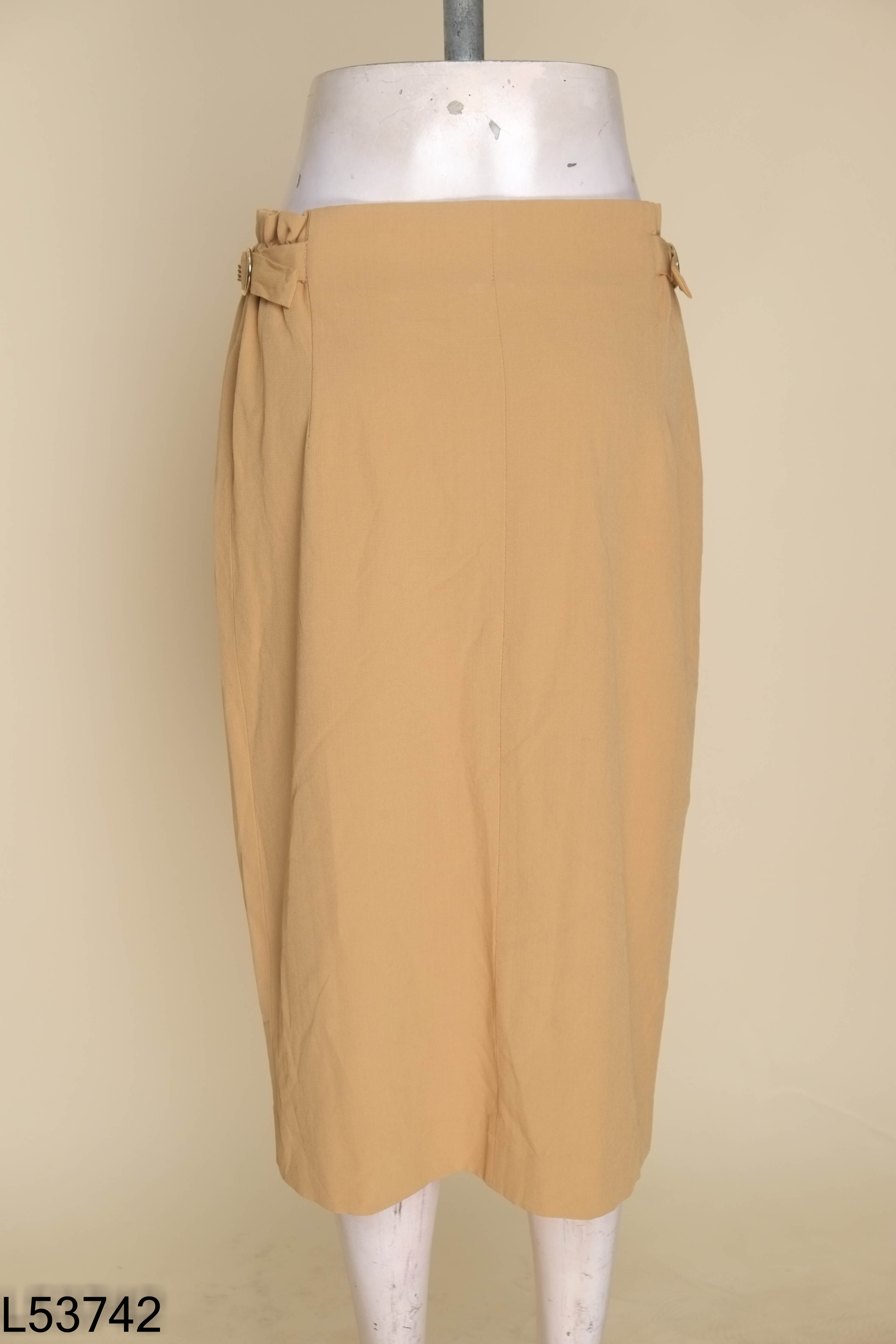 Chân váy nâu IVY MODA trơn xẻ