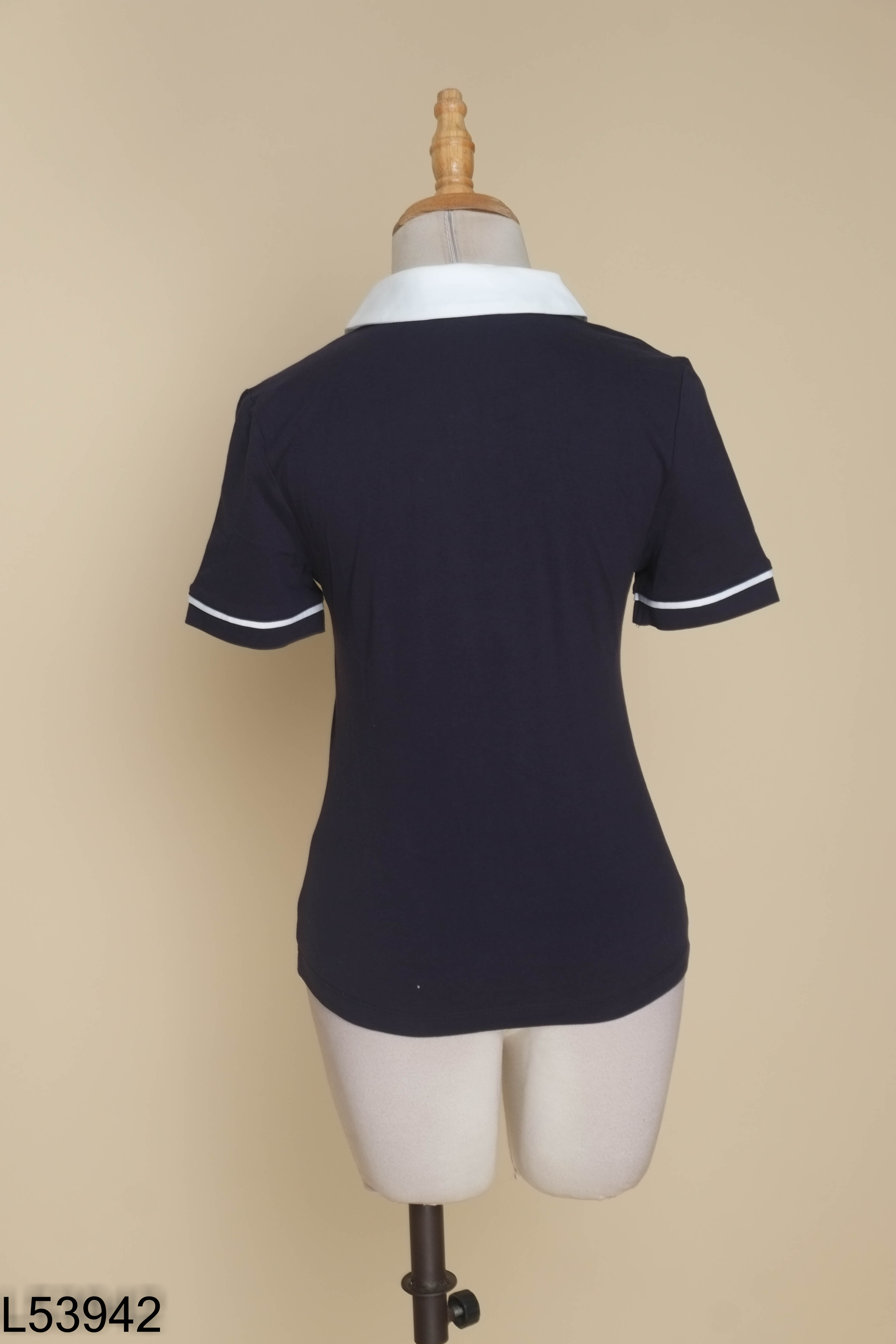 Áo CALIE xanh than cổ trắng