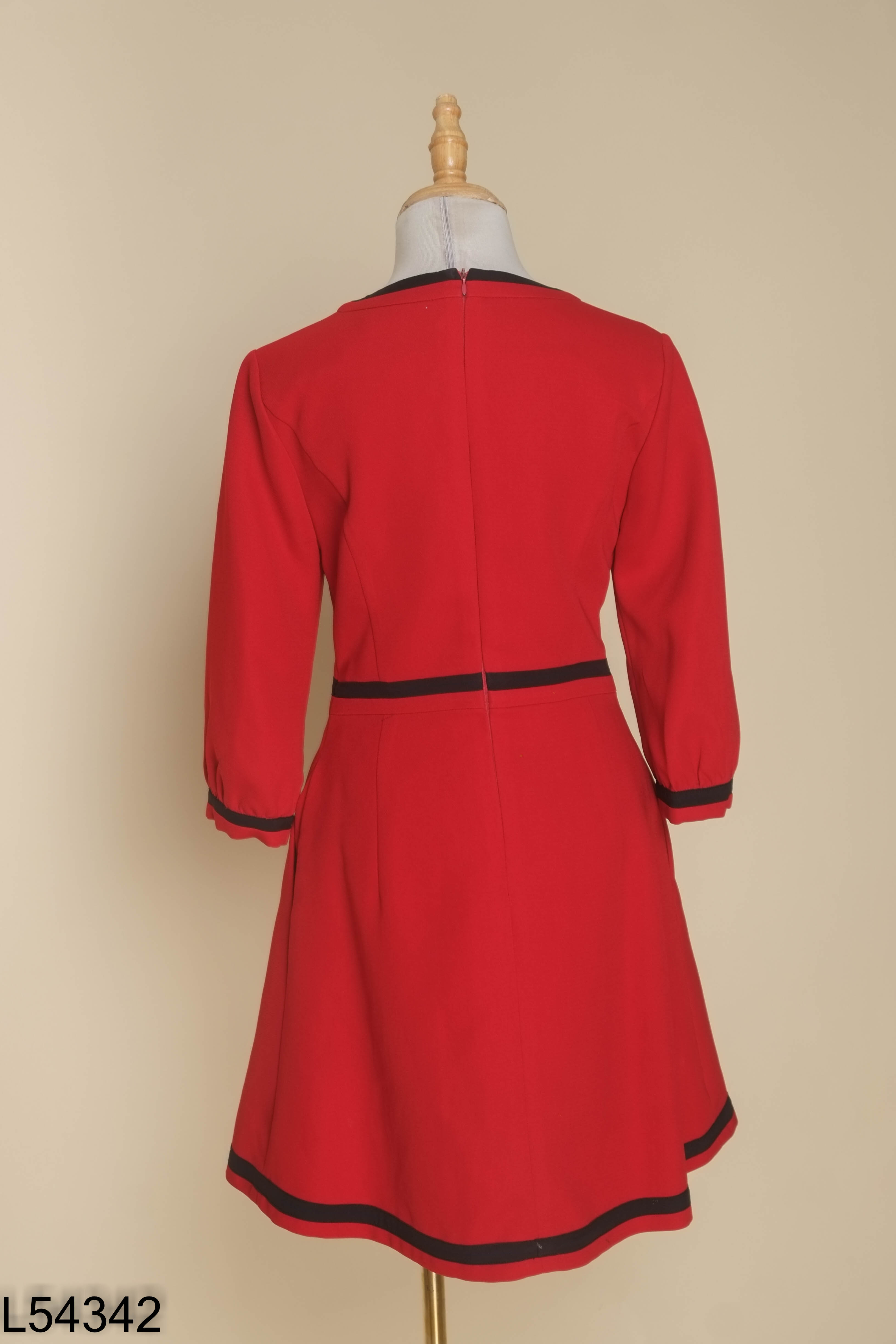 Váy ADORE DRESS đỏ viền đen