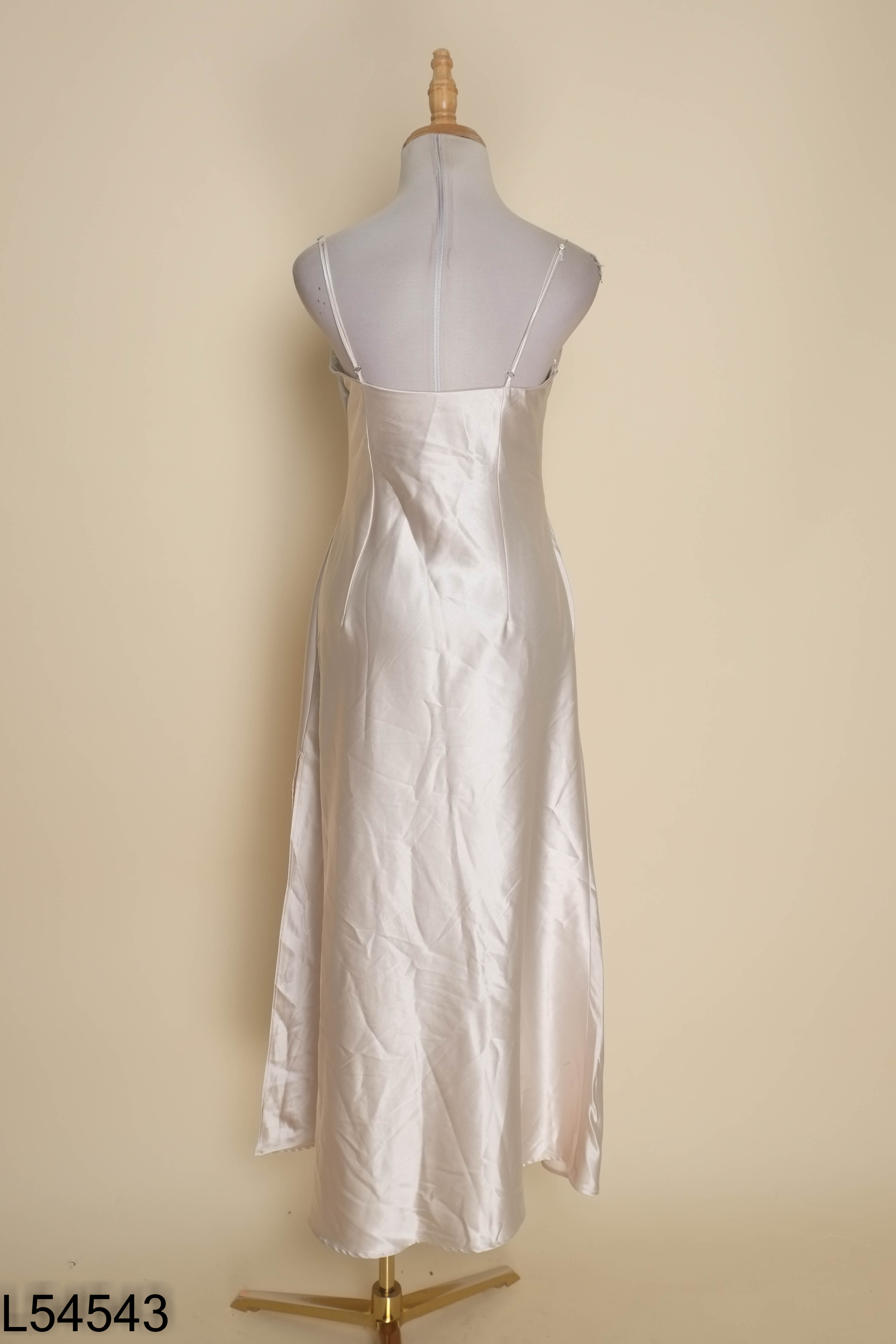 Váy dây lụa be IN SILK