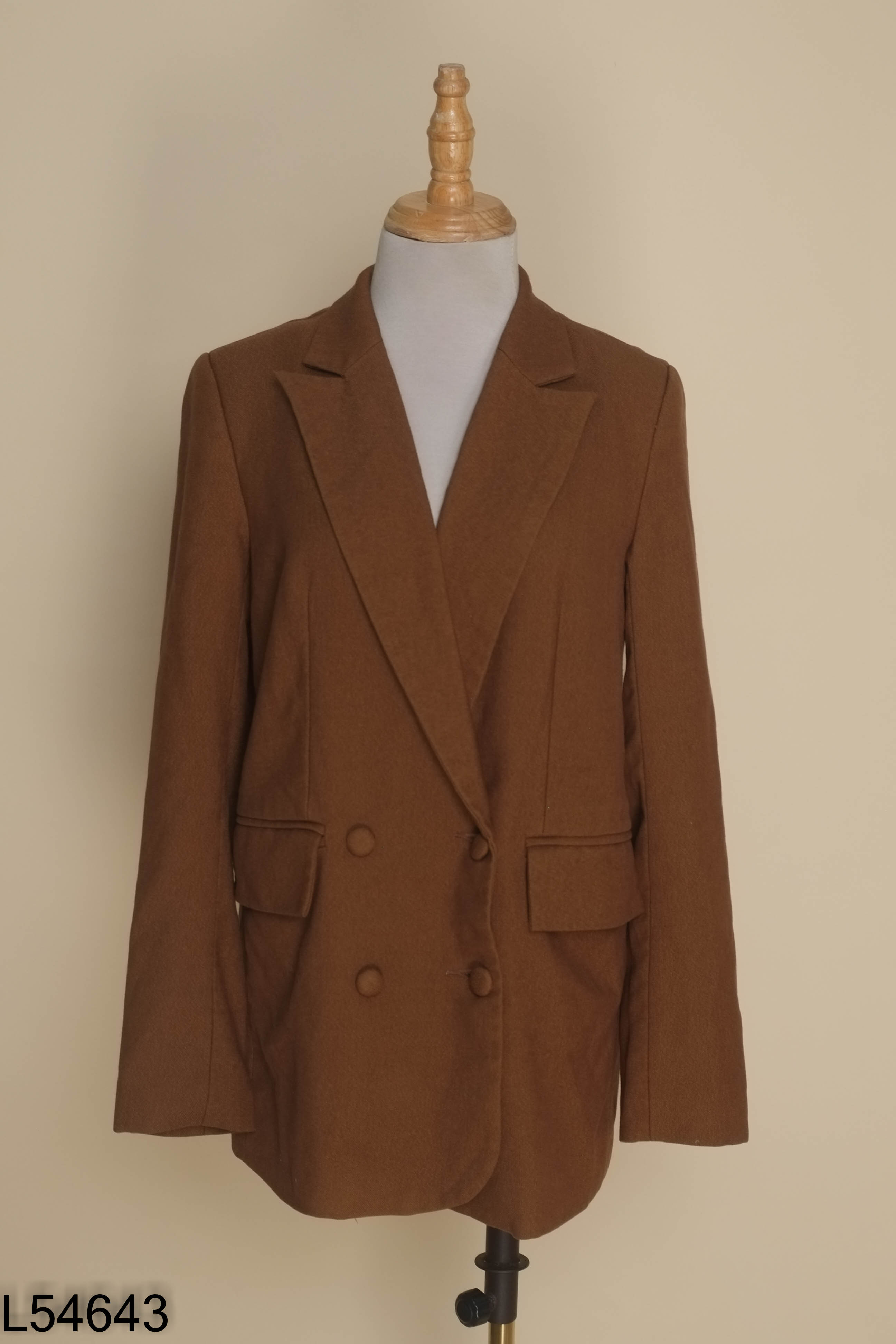 Áo blazer BỐNG DESIGN nâu trơn