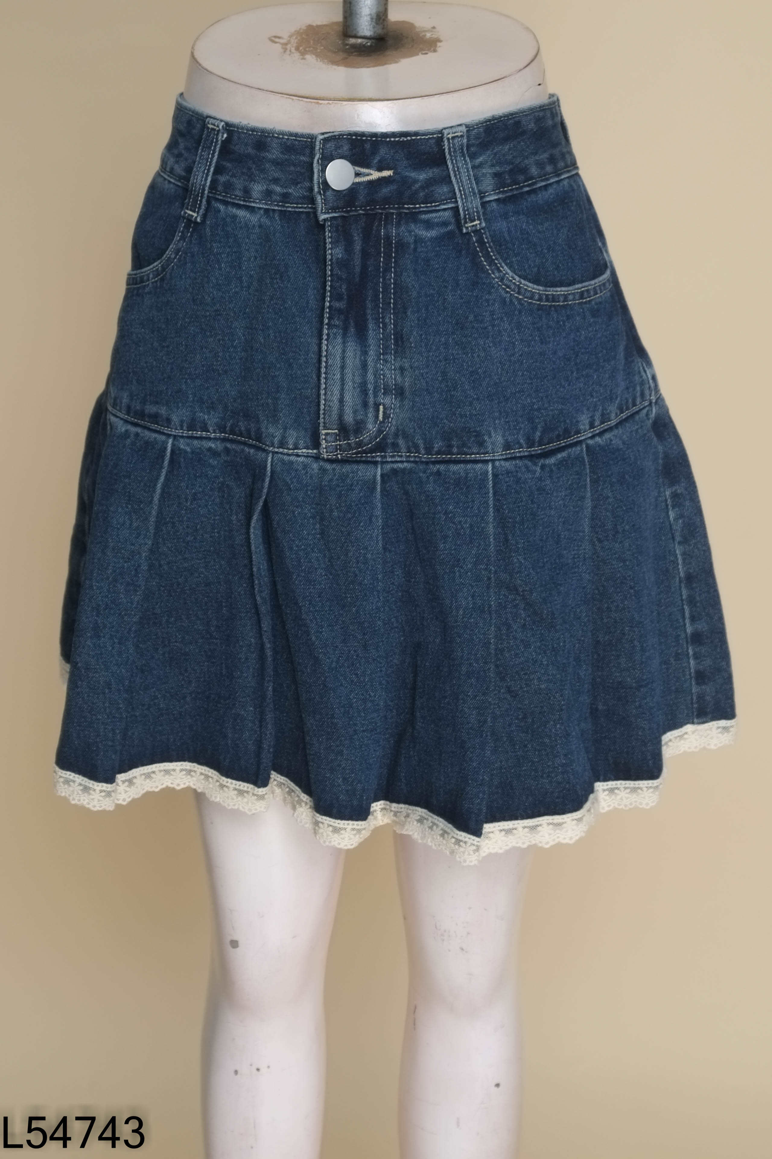 Chân váy BU YOUNG jeans xanh
