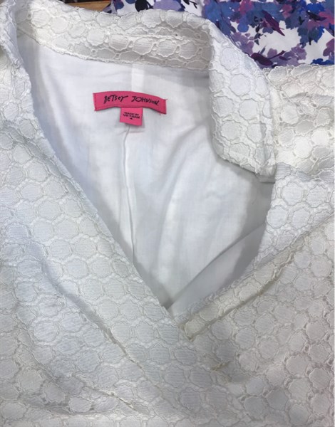 Đầm + Váy Trắng White Black Ren - Trắng - Size 6