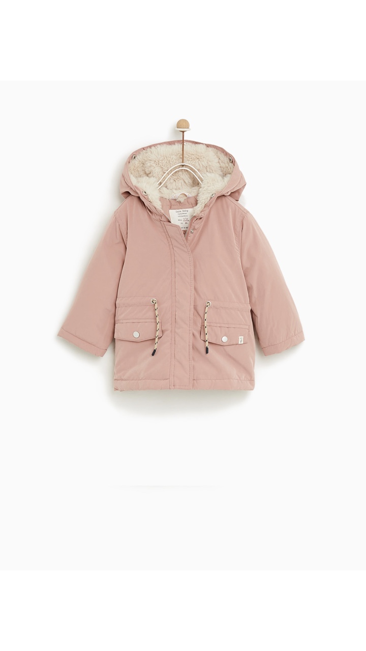 Phao Zara Kid lót lông dư xịn - 12-18 mos - (SALE)