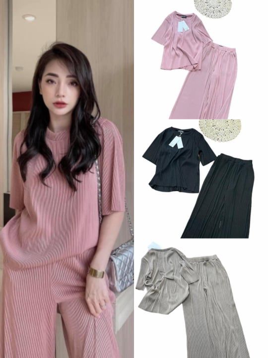 Set Bộ Nhung Tăm Vero Moda - Đen - M