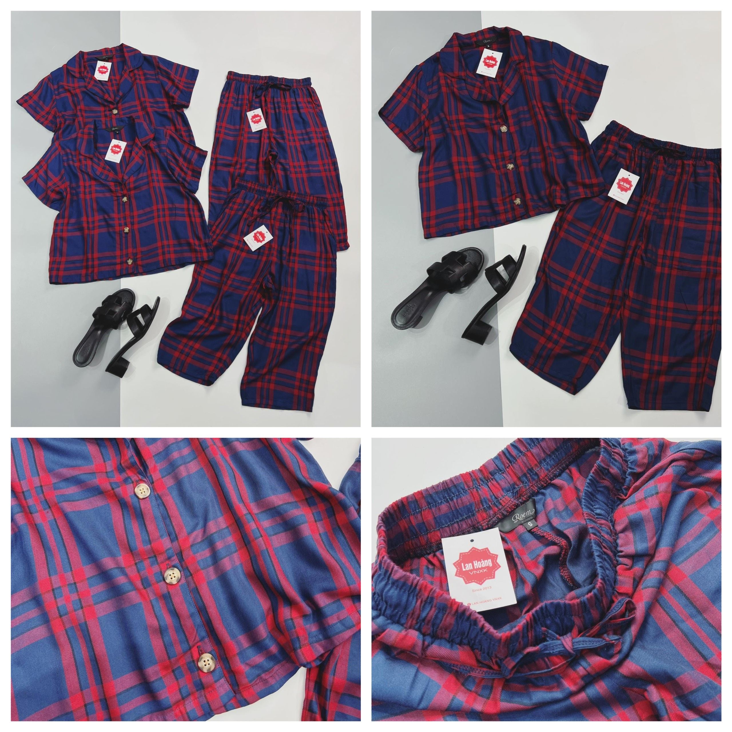 Set Kẻ PYjama Roem Dư Xịn - L