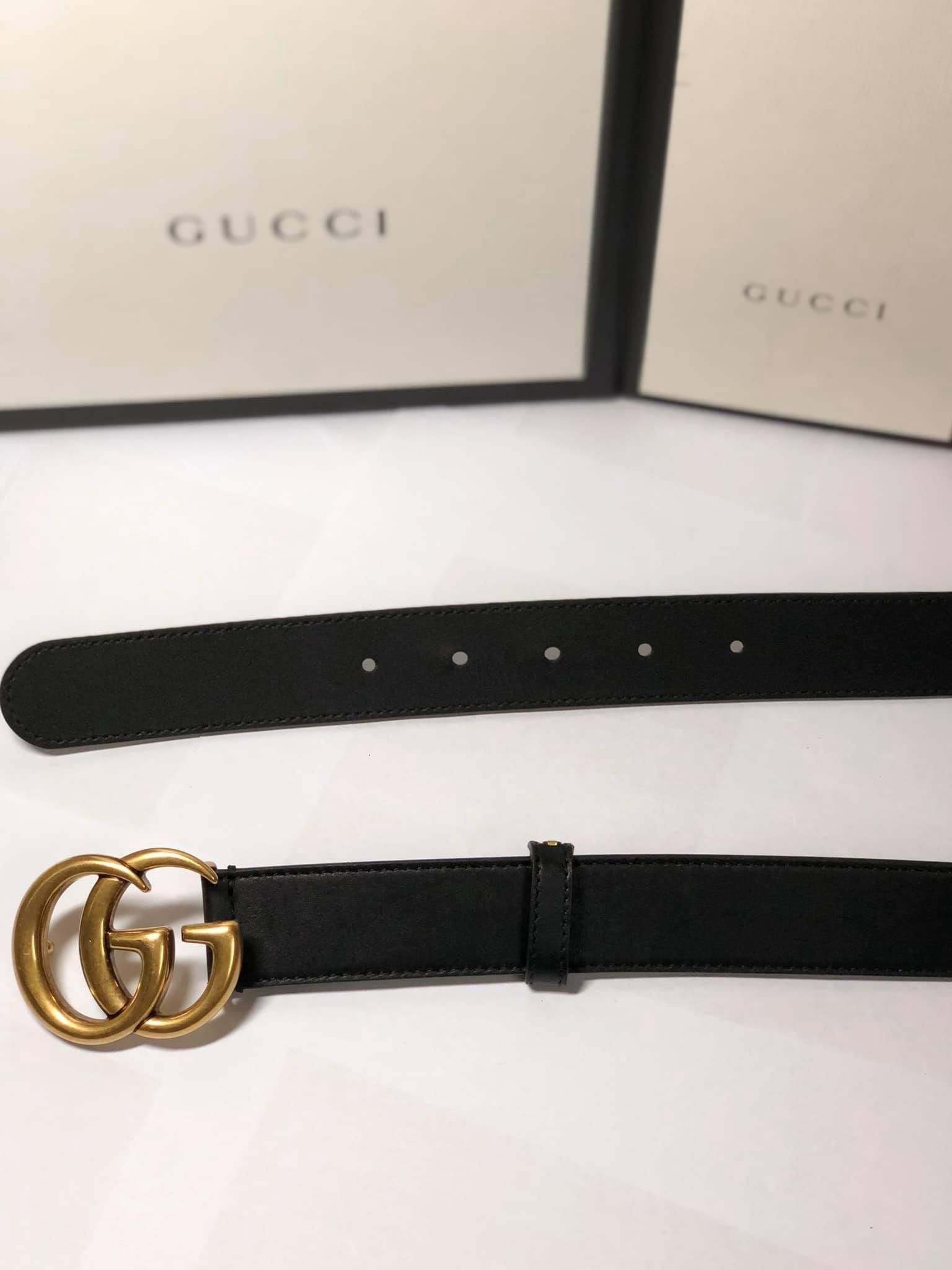 Belt GU*CCI Bản 3Cm