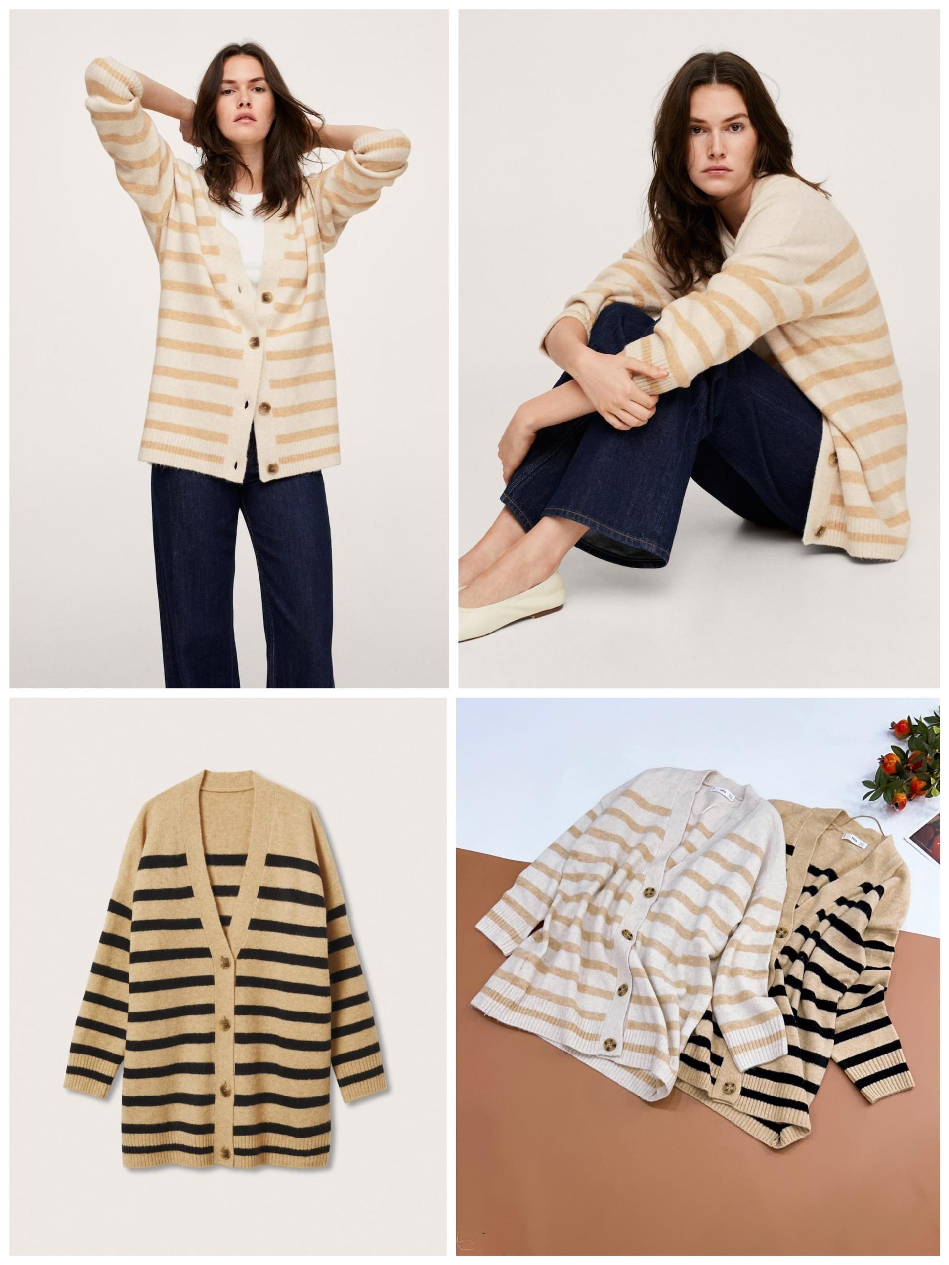 Len Cardigan Kẻ MNG Dư Xịn