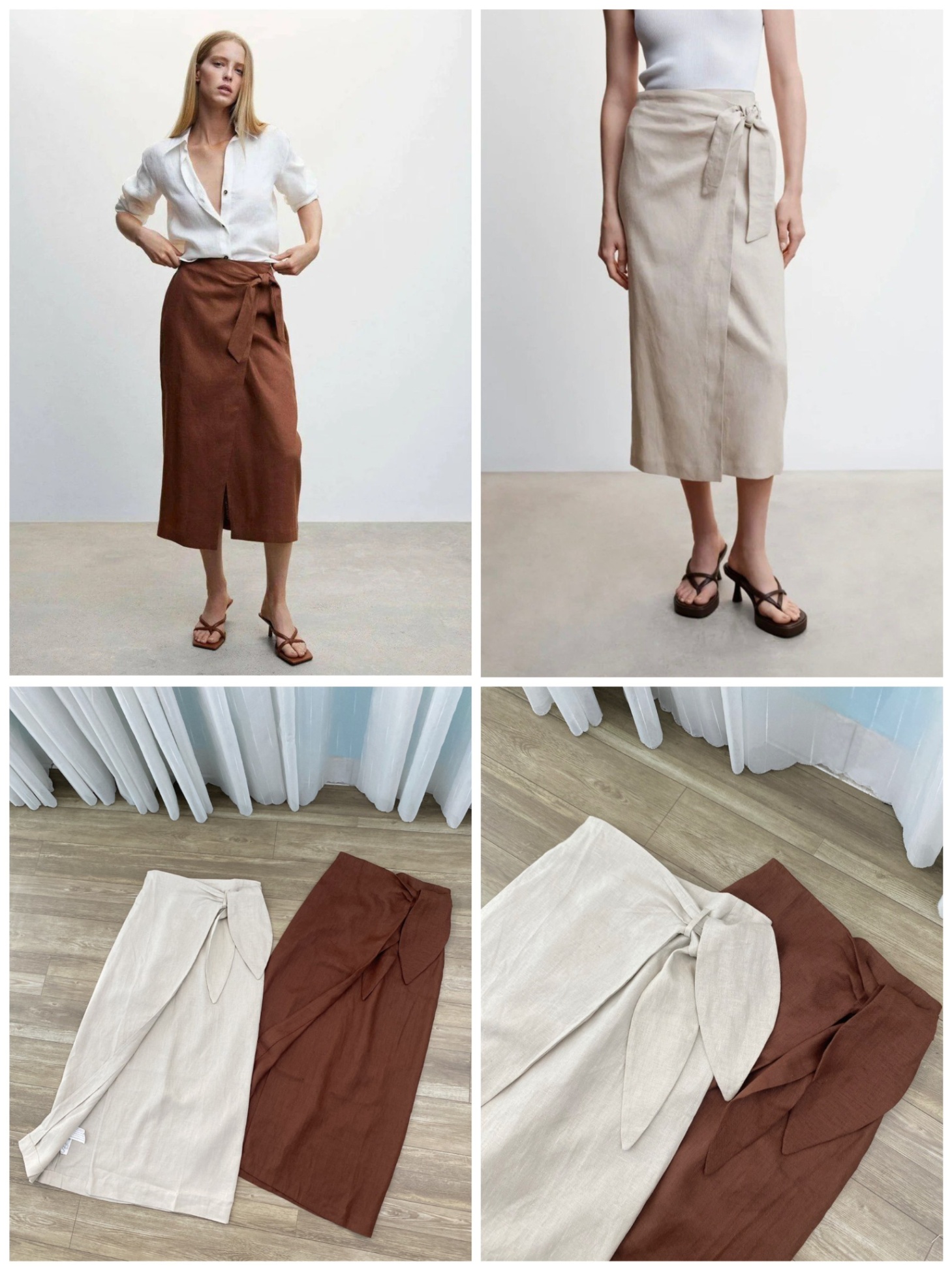 Chân váy linen tưng premium Kachisa - Thời trang Kachisa