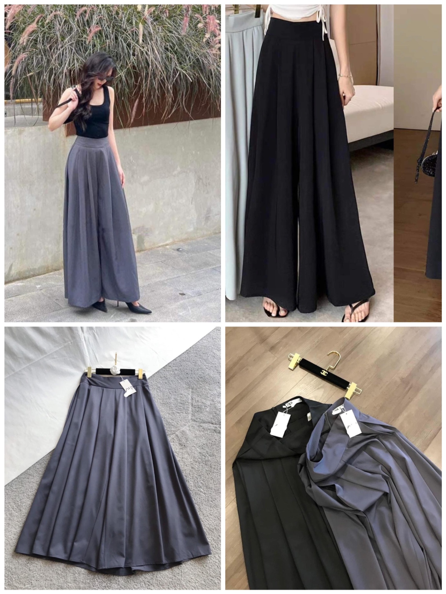 Quần Culottes Sọc Cá Tính Việt Thy