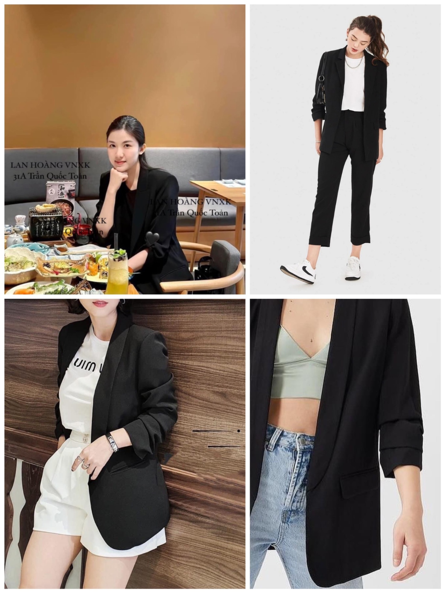 Blazer Stra nhún Tay Dư Xịn 13275