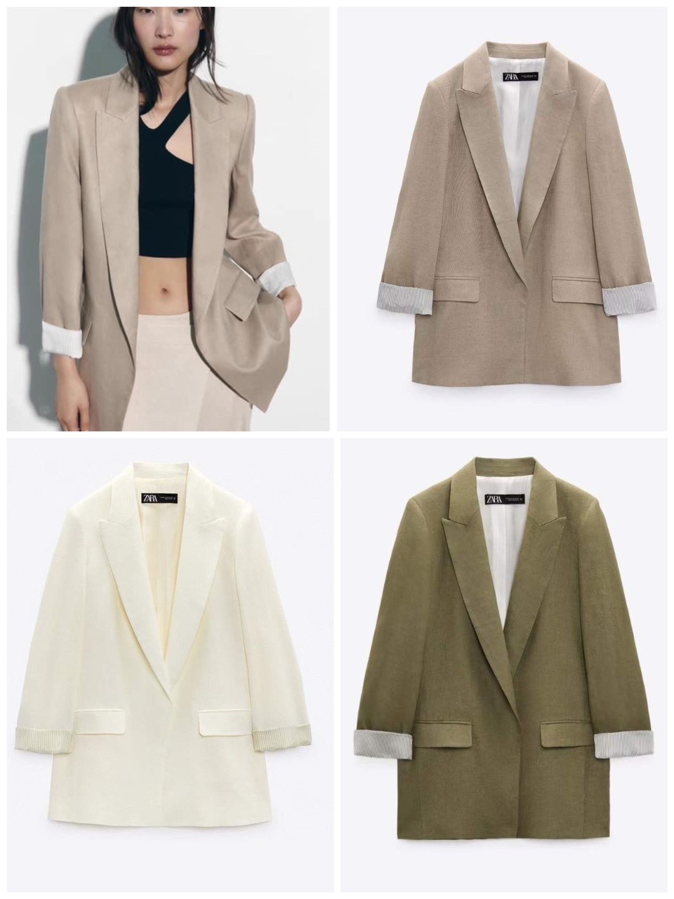 Blazer Linen ZR Auth Tuồn Dư Xịn 13321