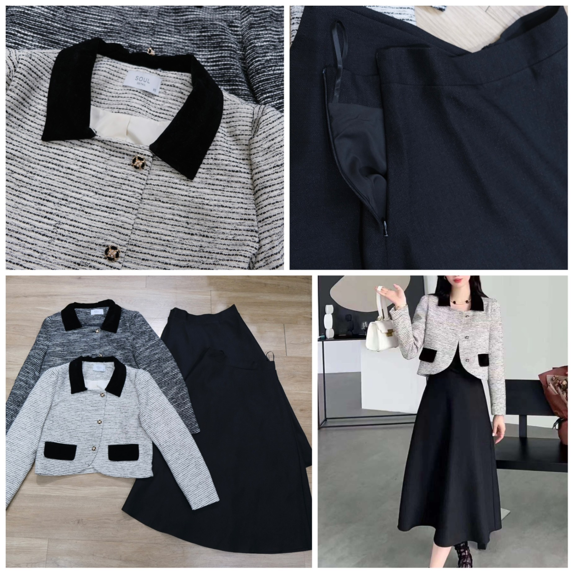 Set áo blazer và chân váy ngắn, có tách set - Trang phục khác |  ThờiTrangNữ.vn