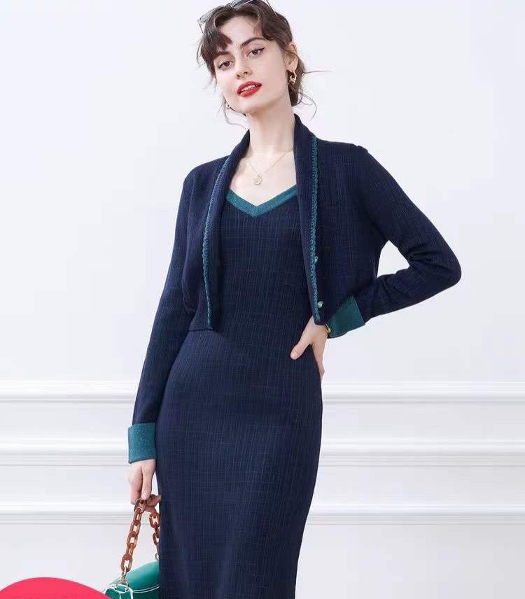 Váy xếp ly - Màu xanh dương nhạt - Ladies | H&M VN