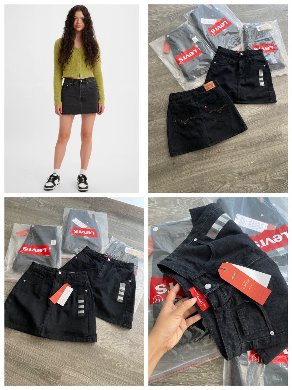 Chân Váy denim Levis Dư xịn (Có Short) 14056