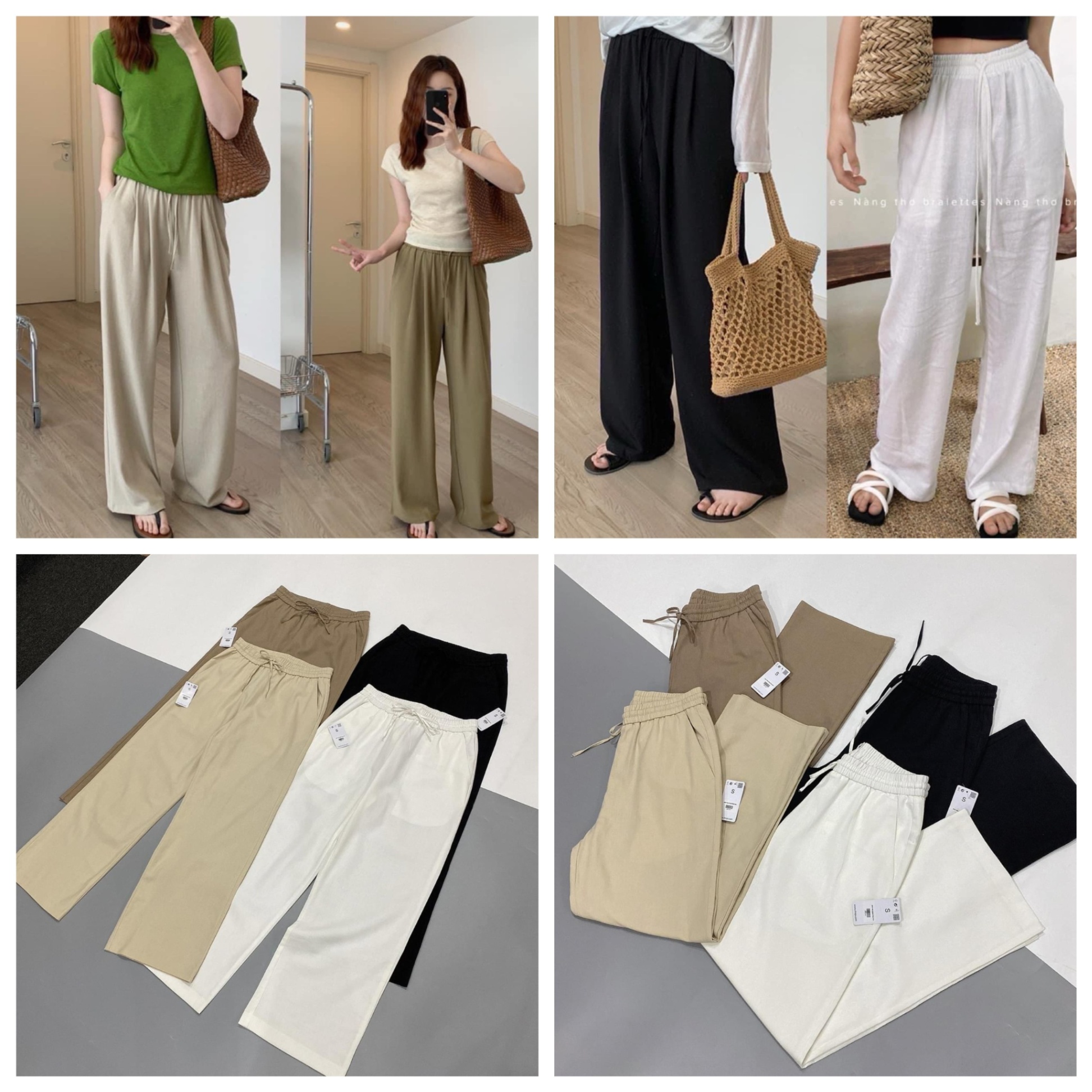 Culottes shojo Linen cạp chun dư xịn 14251