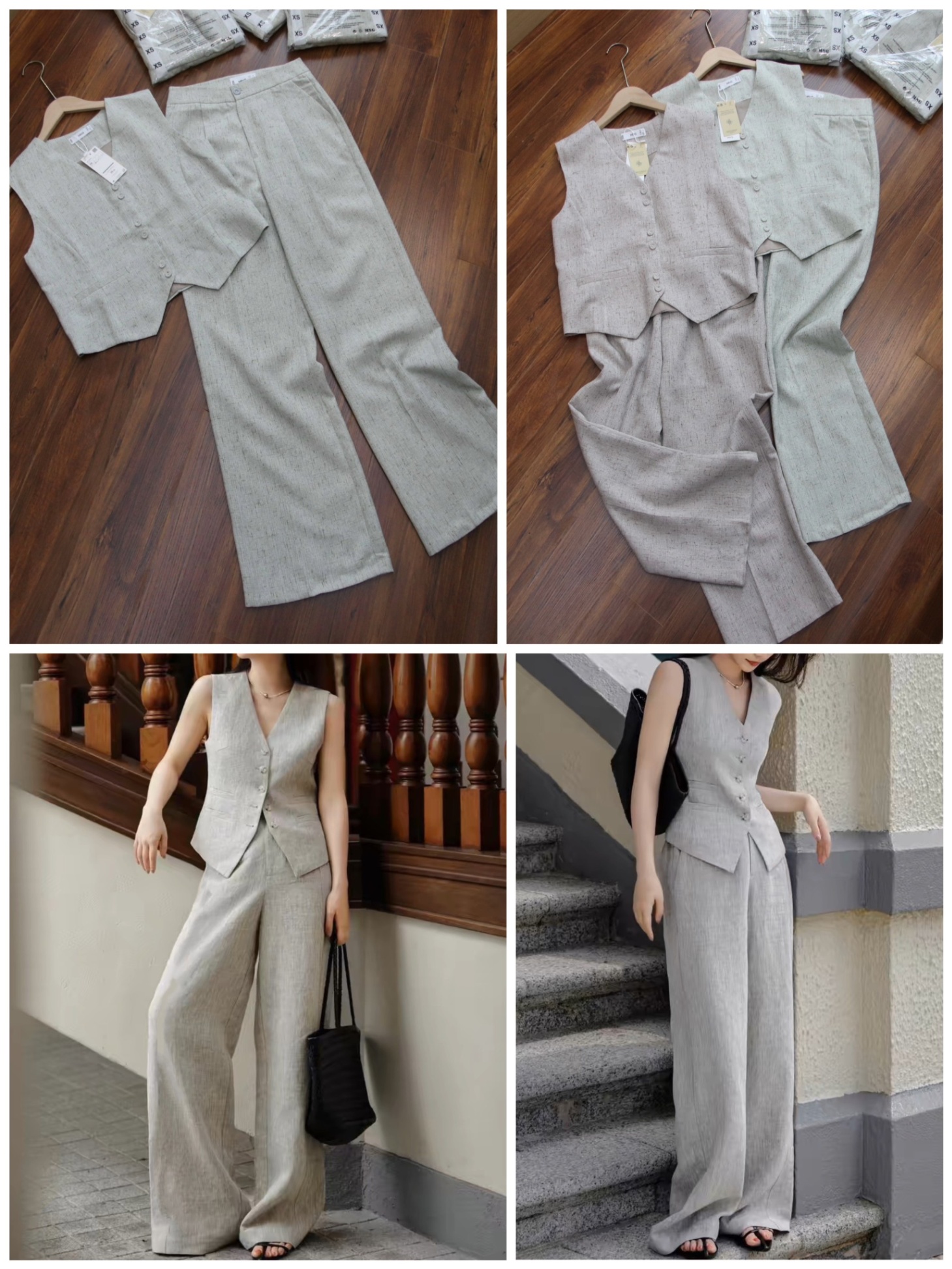 Set Áo Gile MNG + Culottes 14416