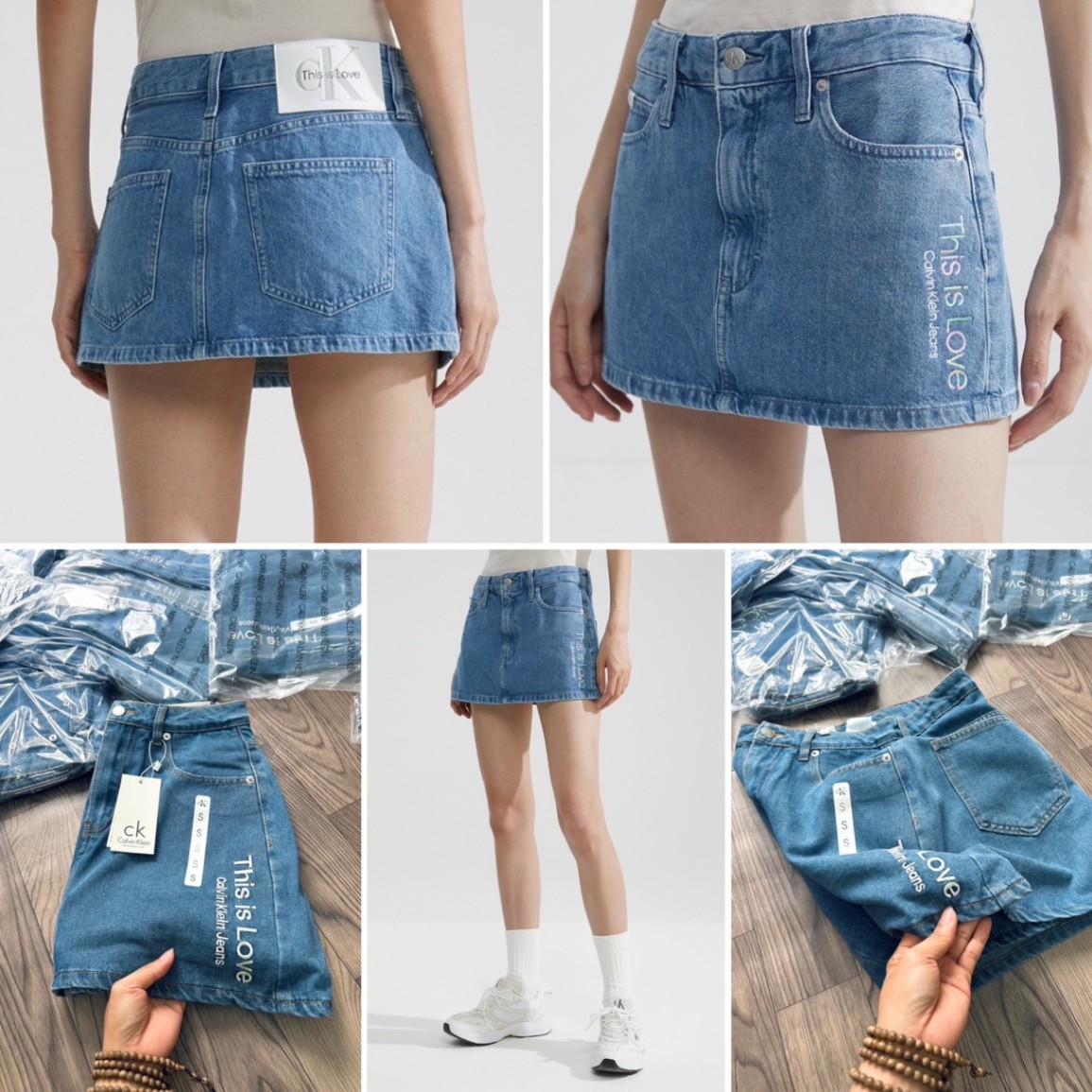 Chân Váy Denim CK Dư xịn 14510 (THIS IS LOVE)