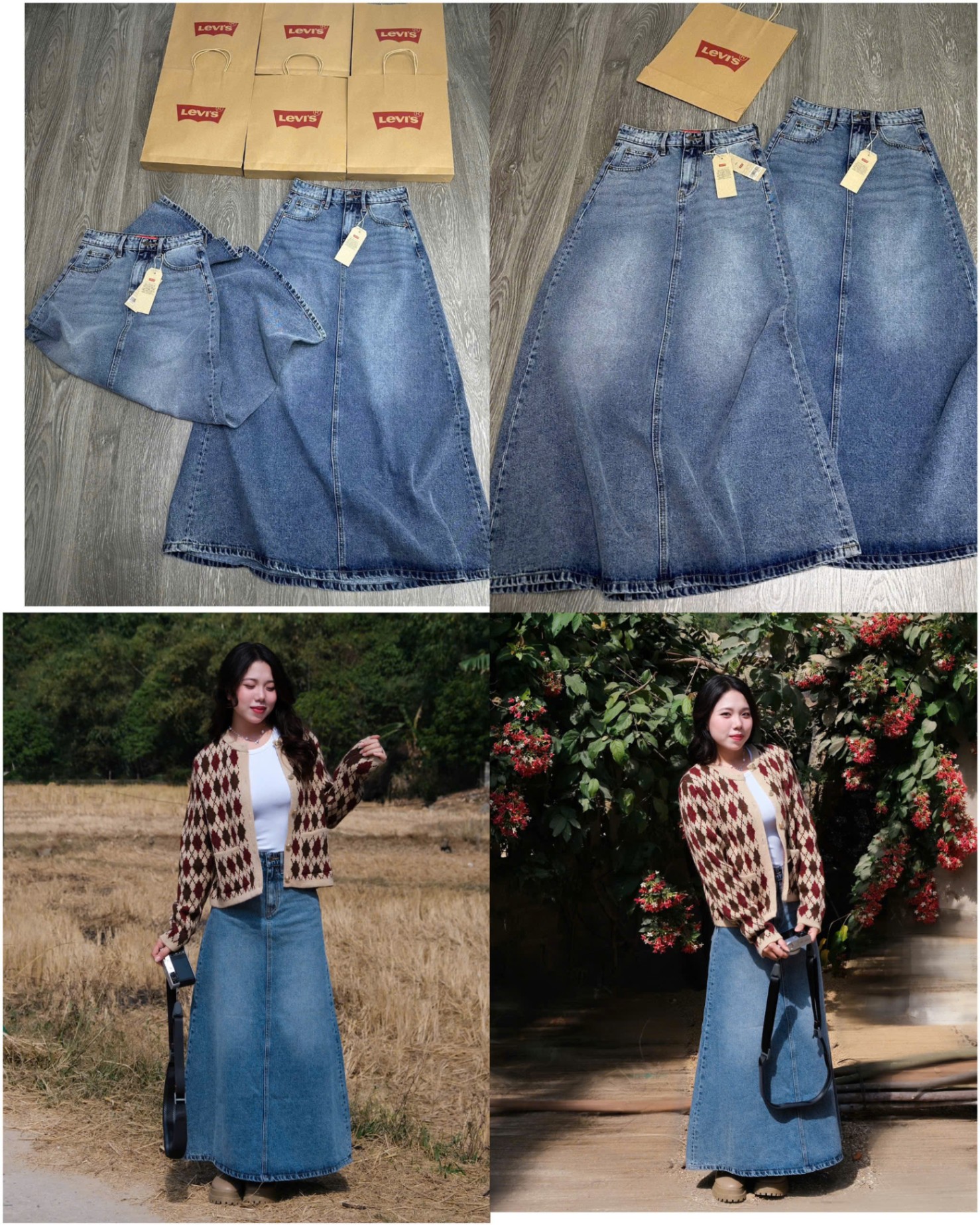 Chân Váy Denim Levis Dư 14940