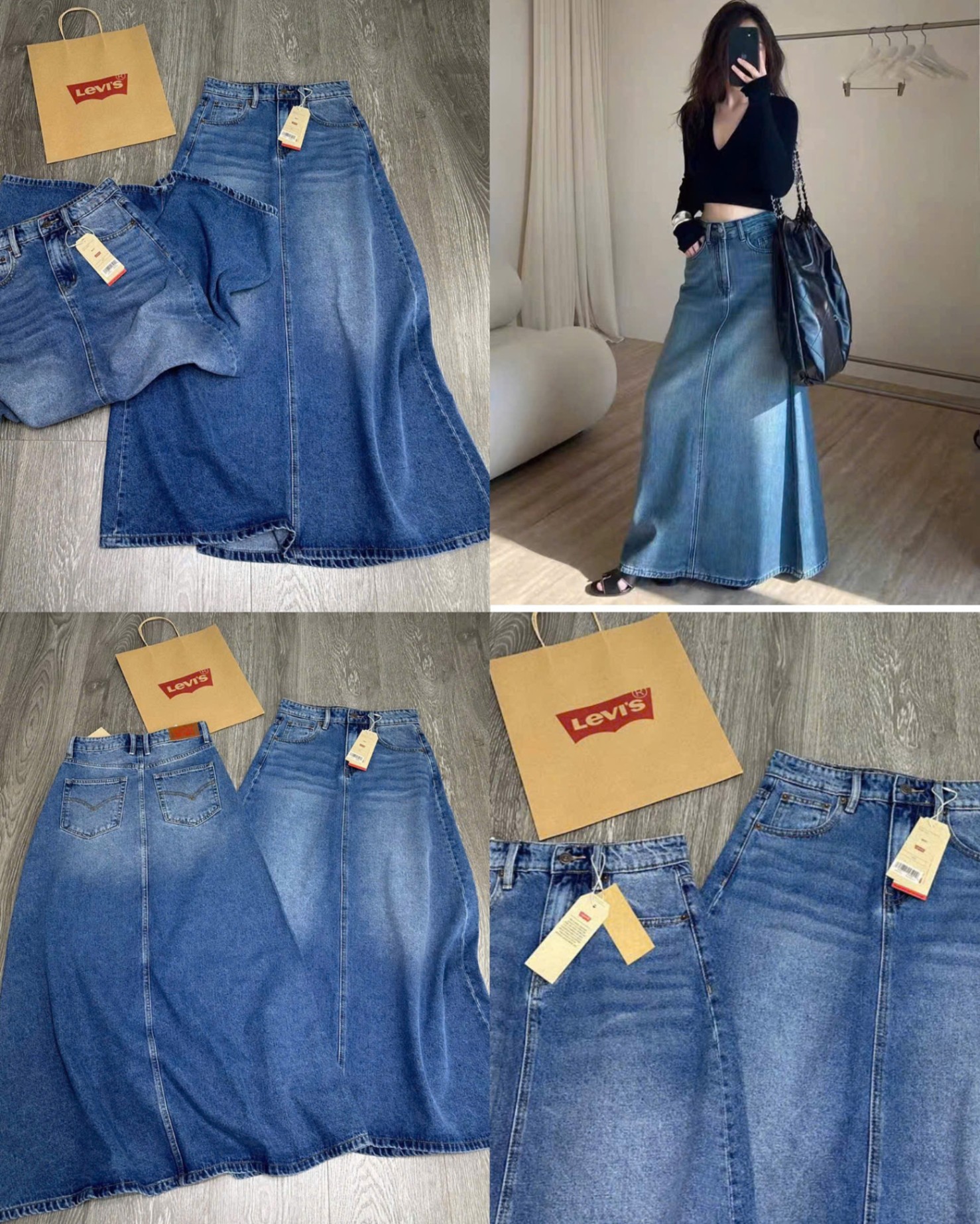 Chân Váy Denim Levis Dư xịn 15039