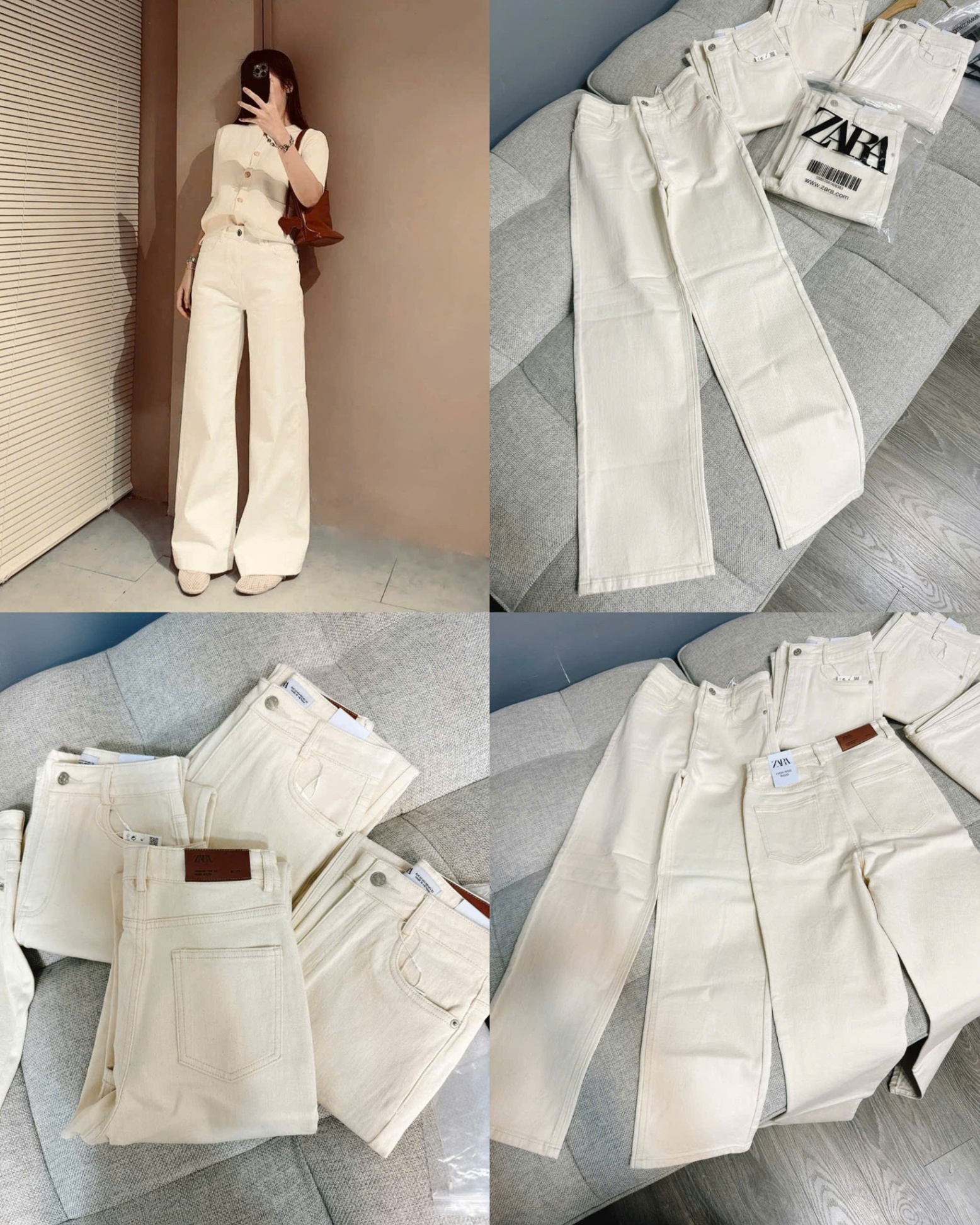 Culottes Jean ZR Dư Xịn (Dáng Ống Đứng)