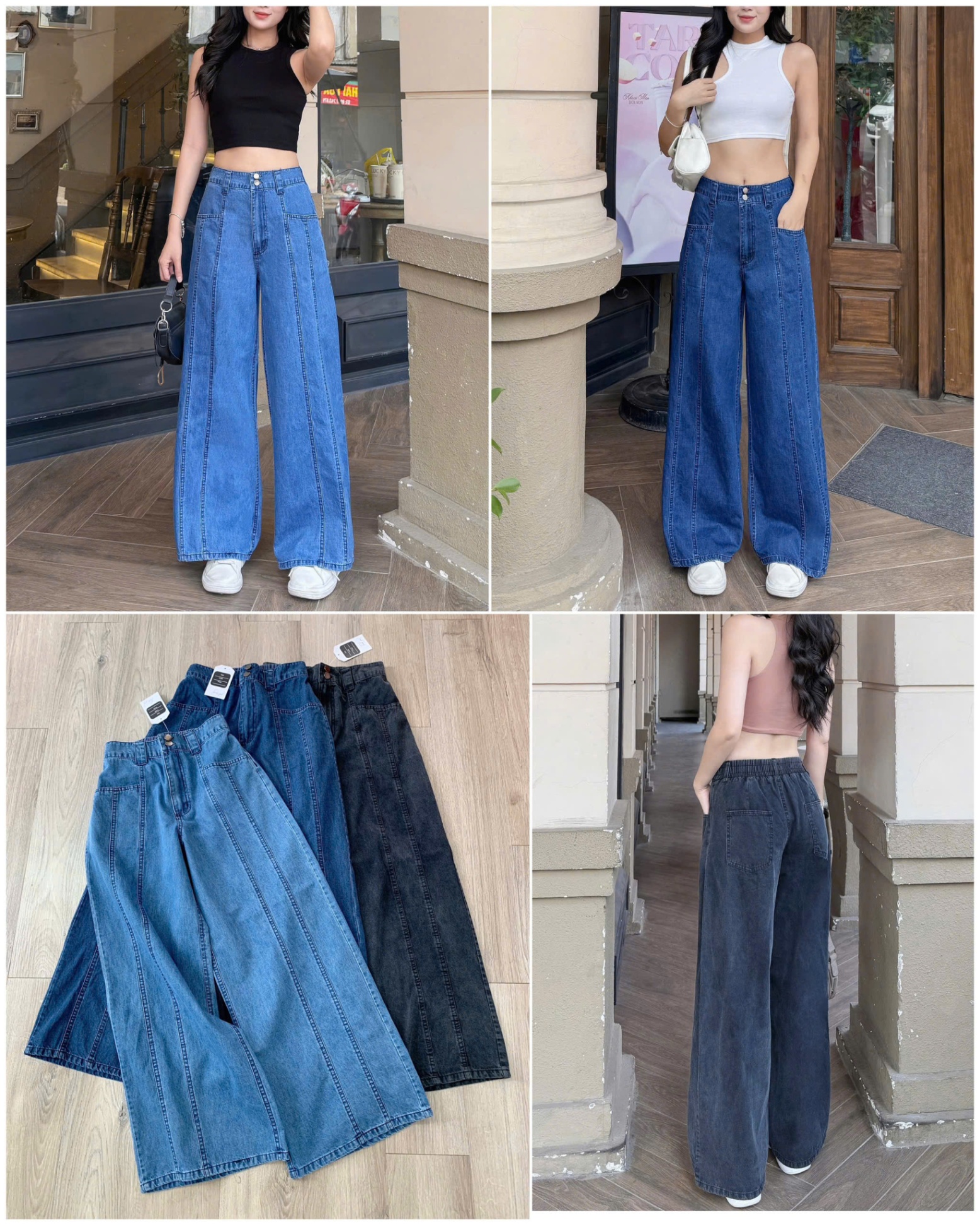 Culottes DENIM Chun Lưng 15188