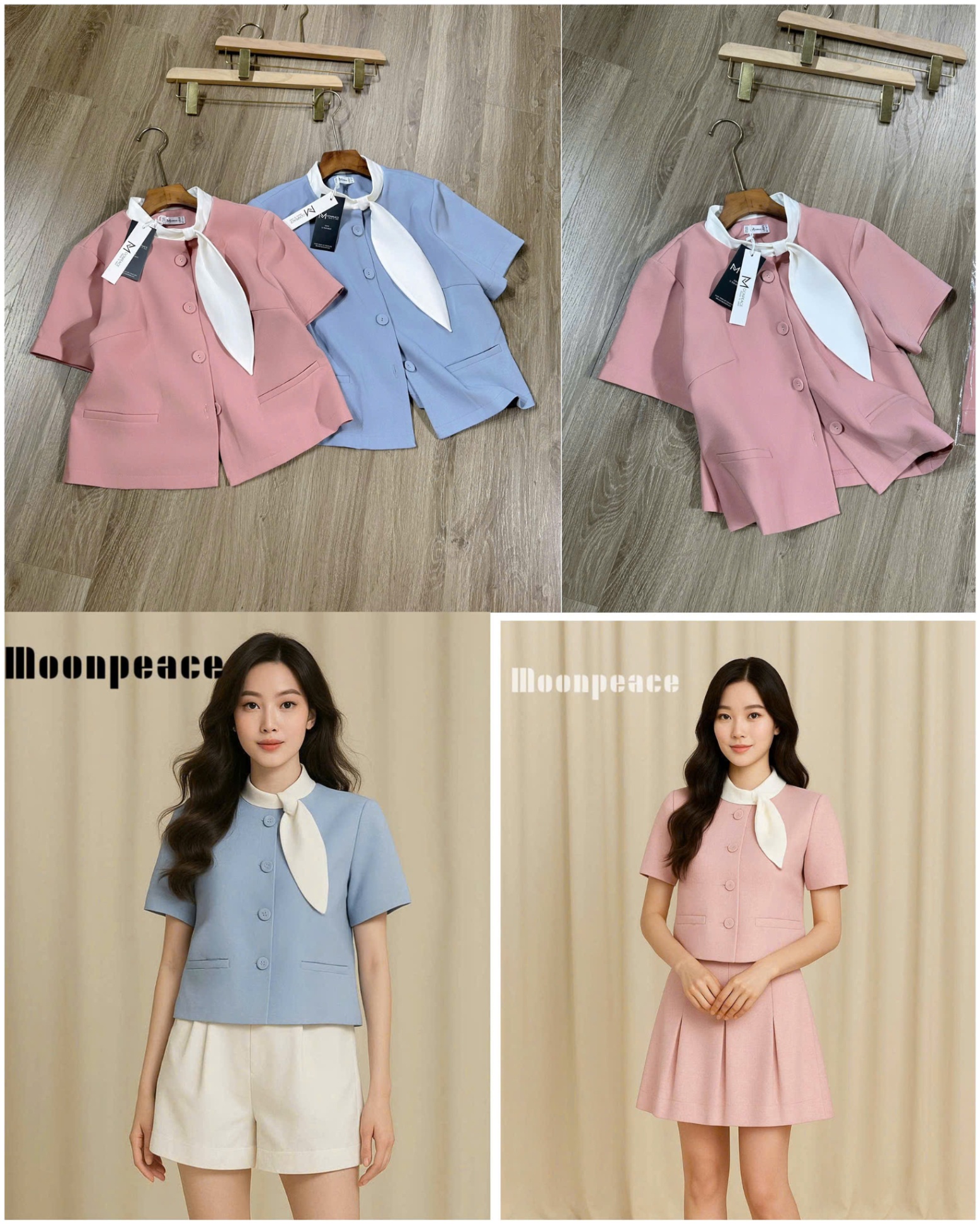 Sơ Mi Moonpeace Cổ trắng 15392
