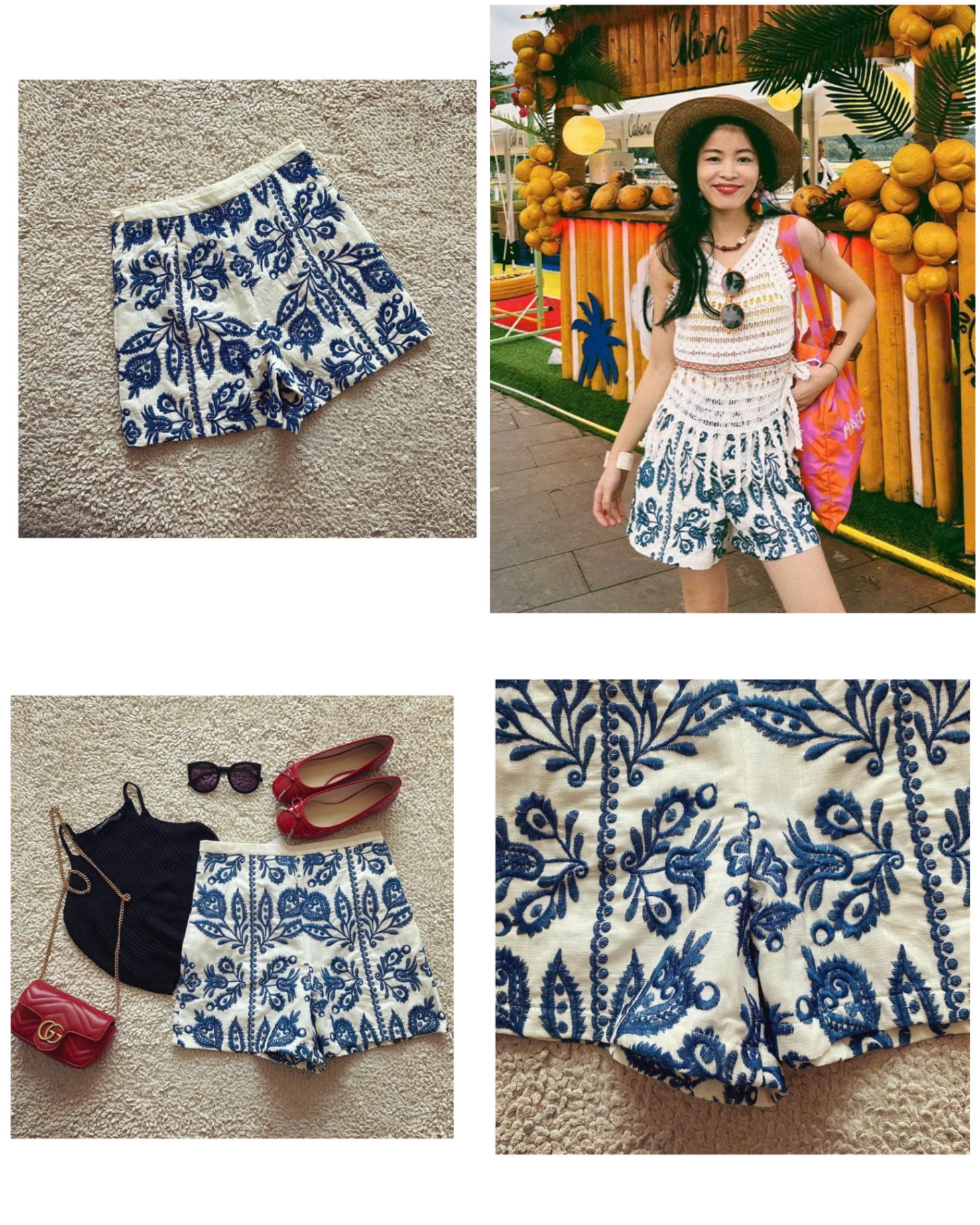 Short thêu hoạ tiết ZR dư xịn 15444