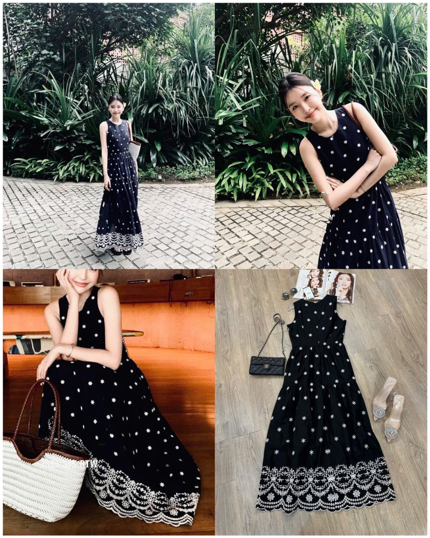 Đầm Karen Thô Thêu 15486