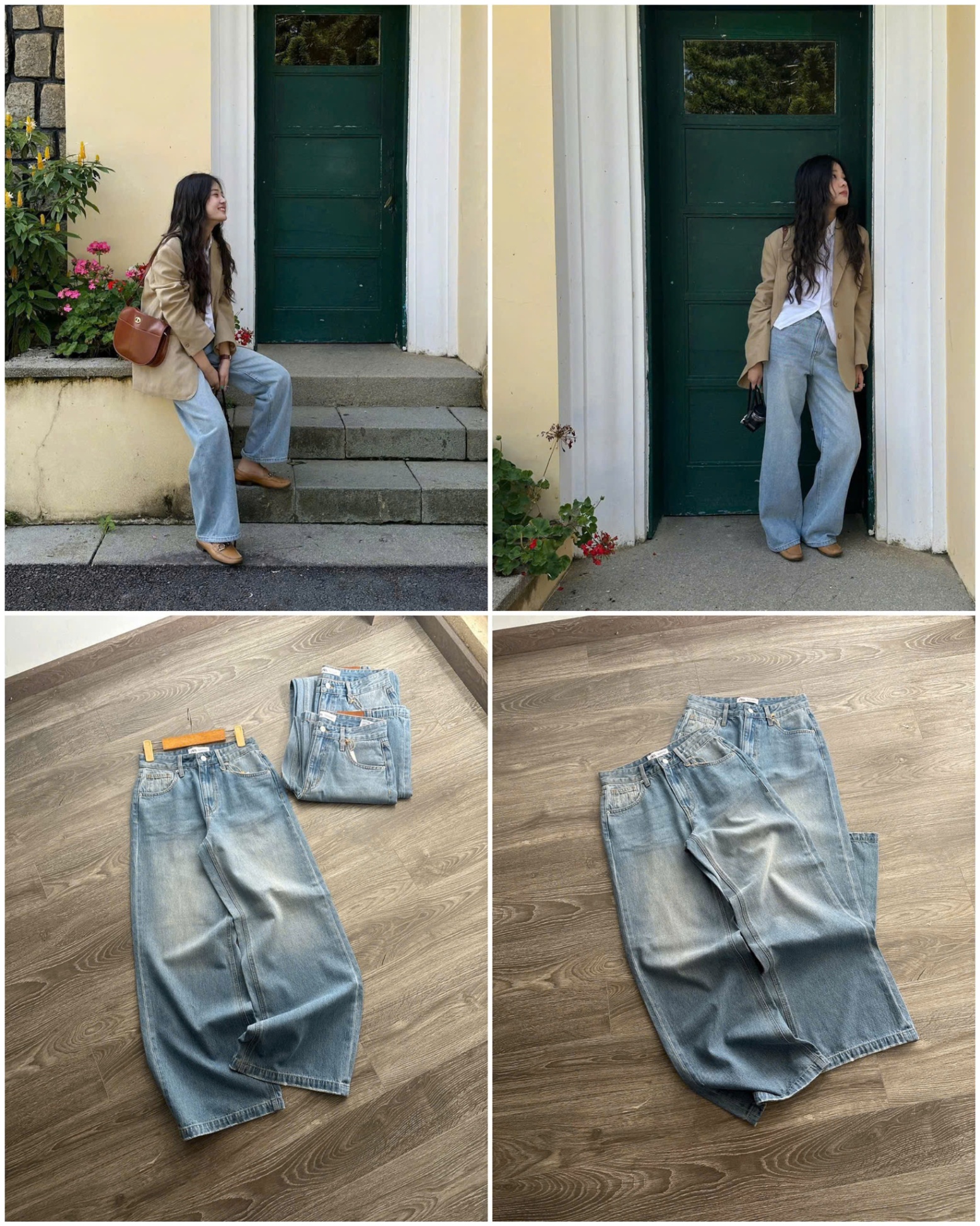 Culottes jean ZR XANH ĐẬM Dư Xịn 15544