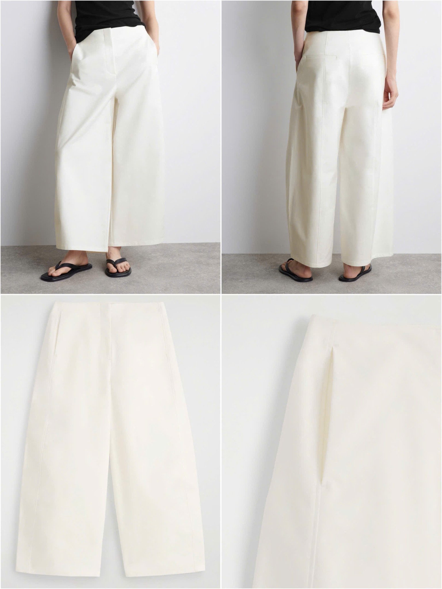 Quần Cos dáng lửng ống rộng 15616