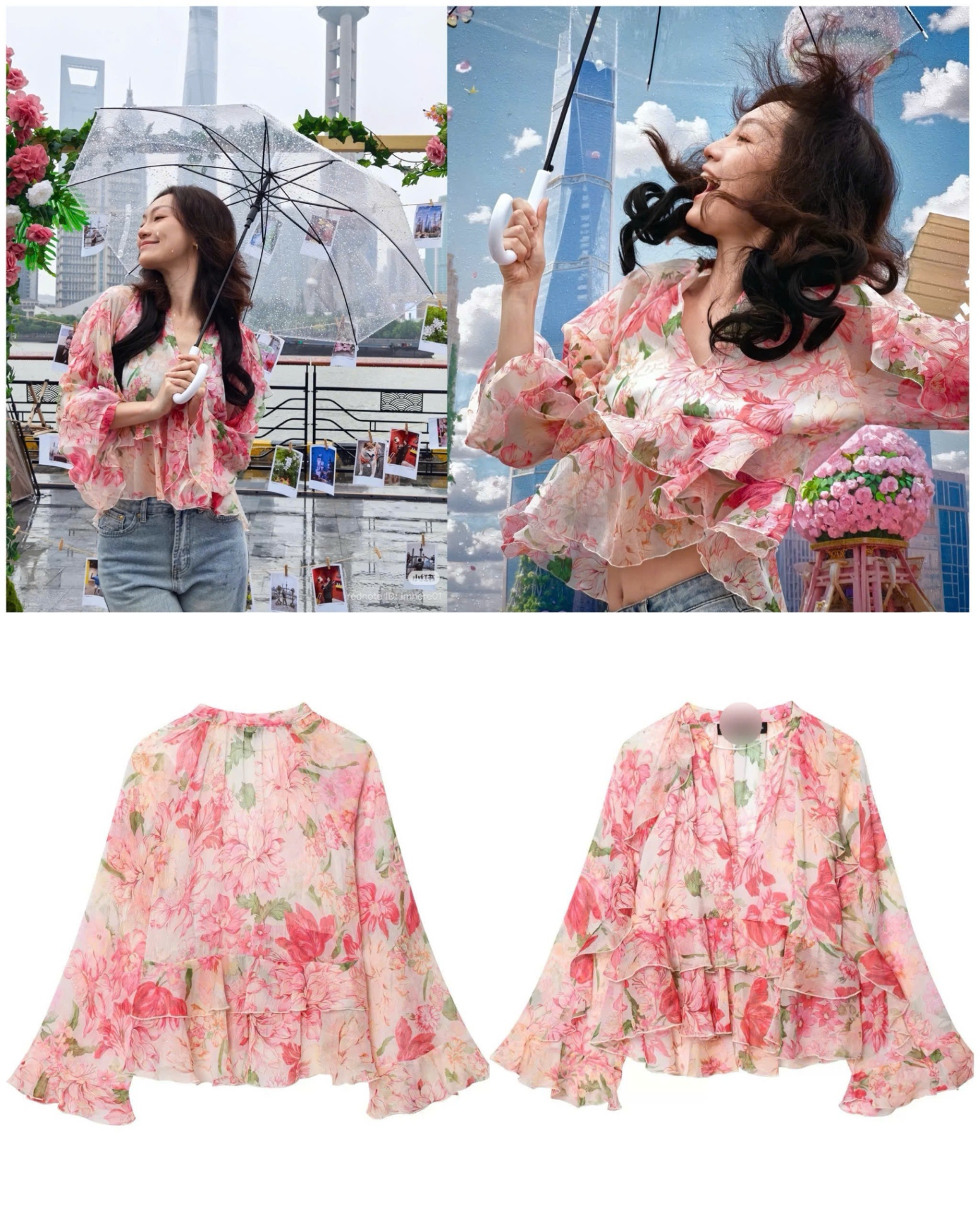 Sơ Mi Hoa ZR Babydoll Tuồn huỷ tag 15626